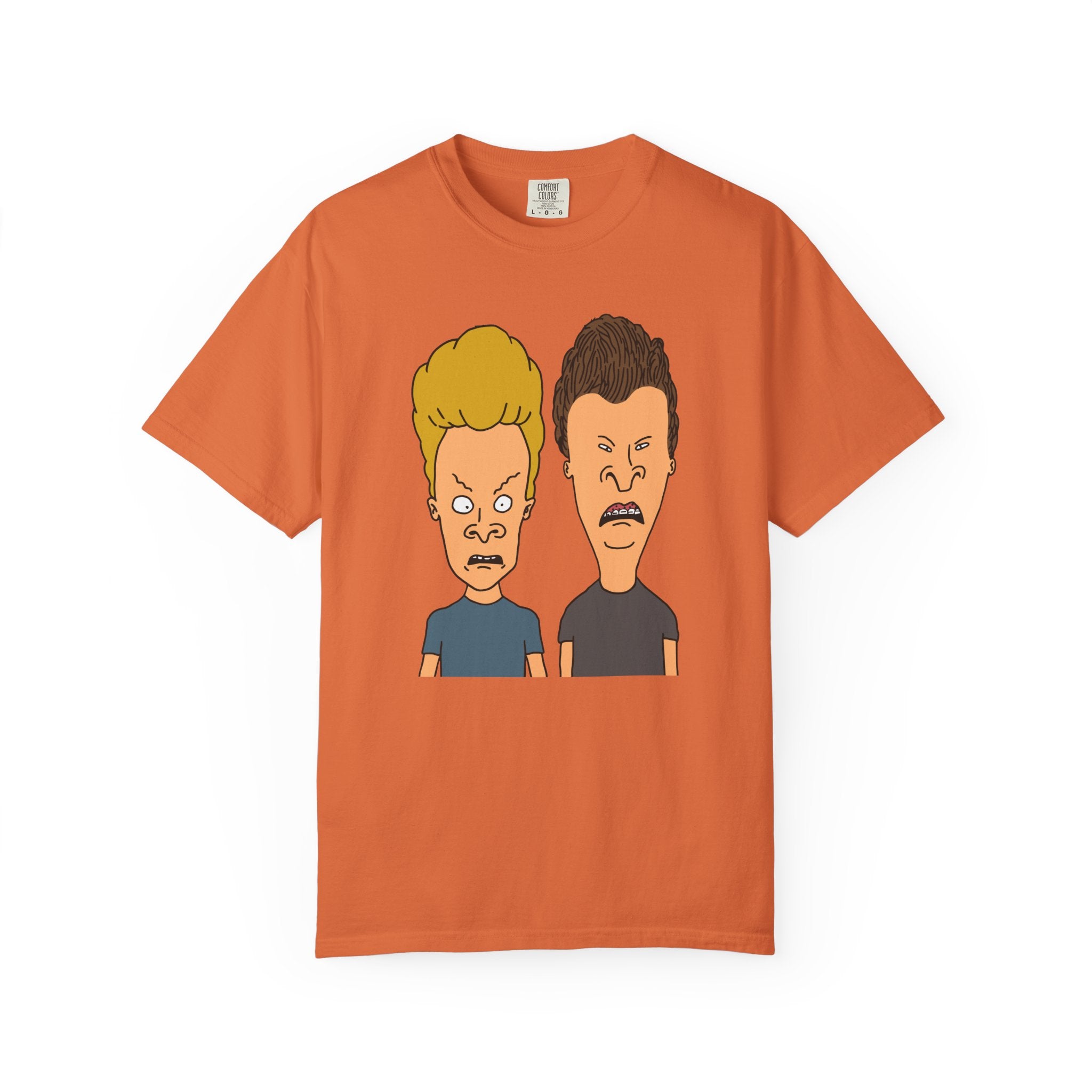 Beevis Butthead Graphic Iconic Cartoon Duo Face