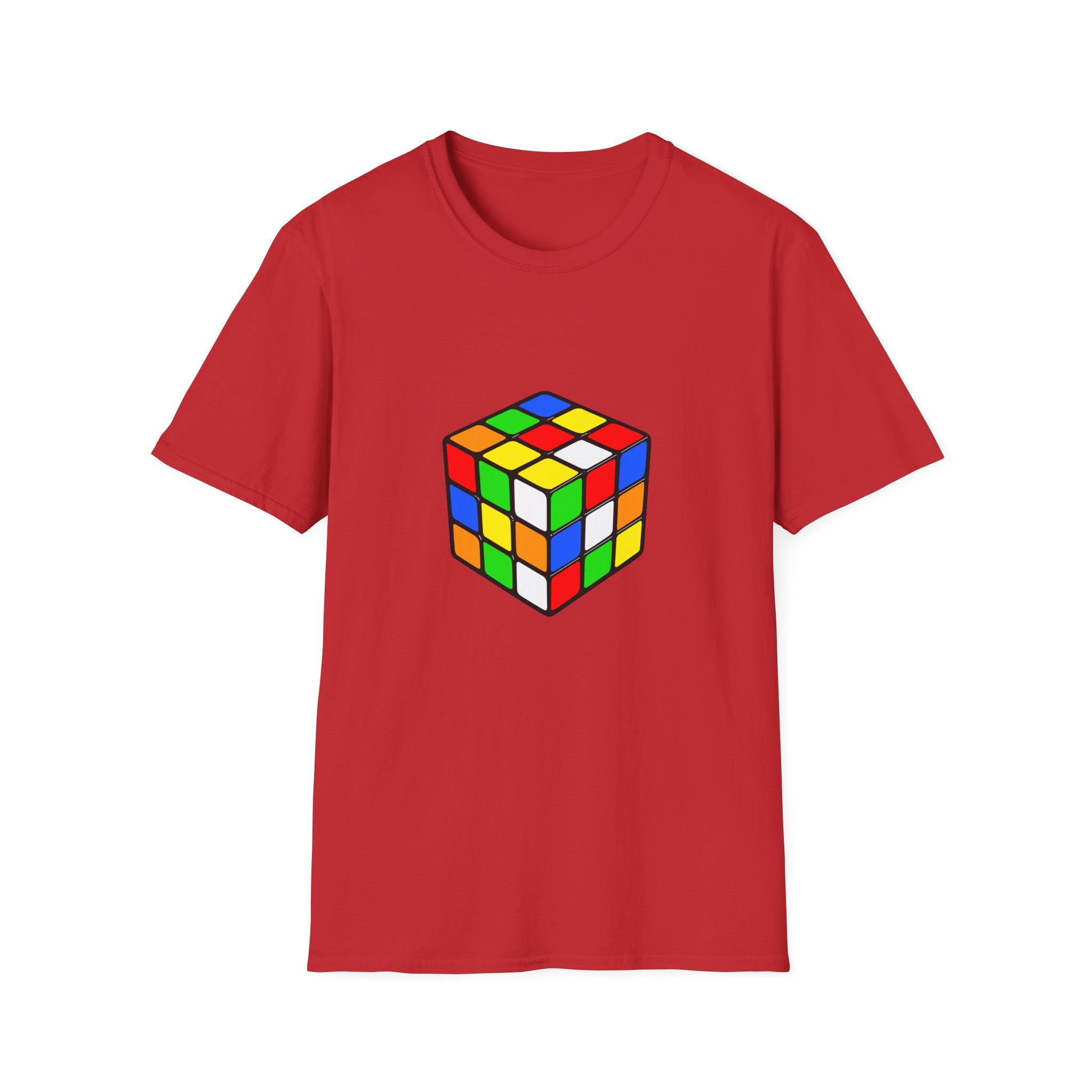 Rubiks Cube Graphic T-Shirt — Retro Puzzle Tee for Gamers & Brain-Game Fans