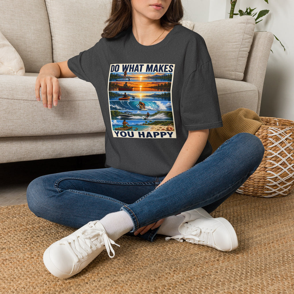 T‑Shirt — "Do What Makes You Happy" Outdoor Adventure Graphic Tee