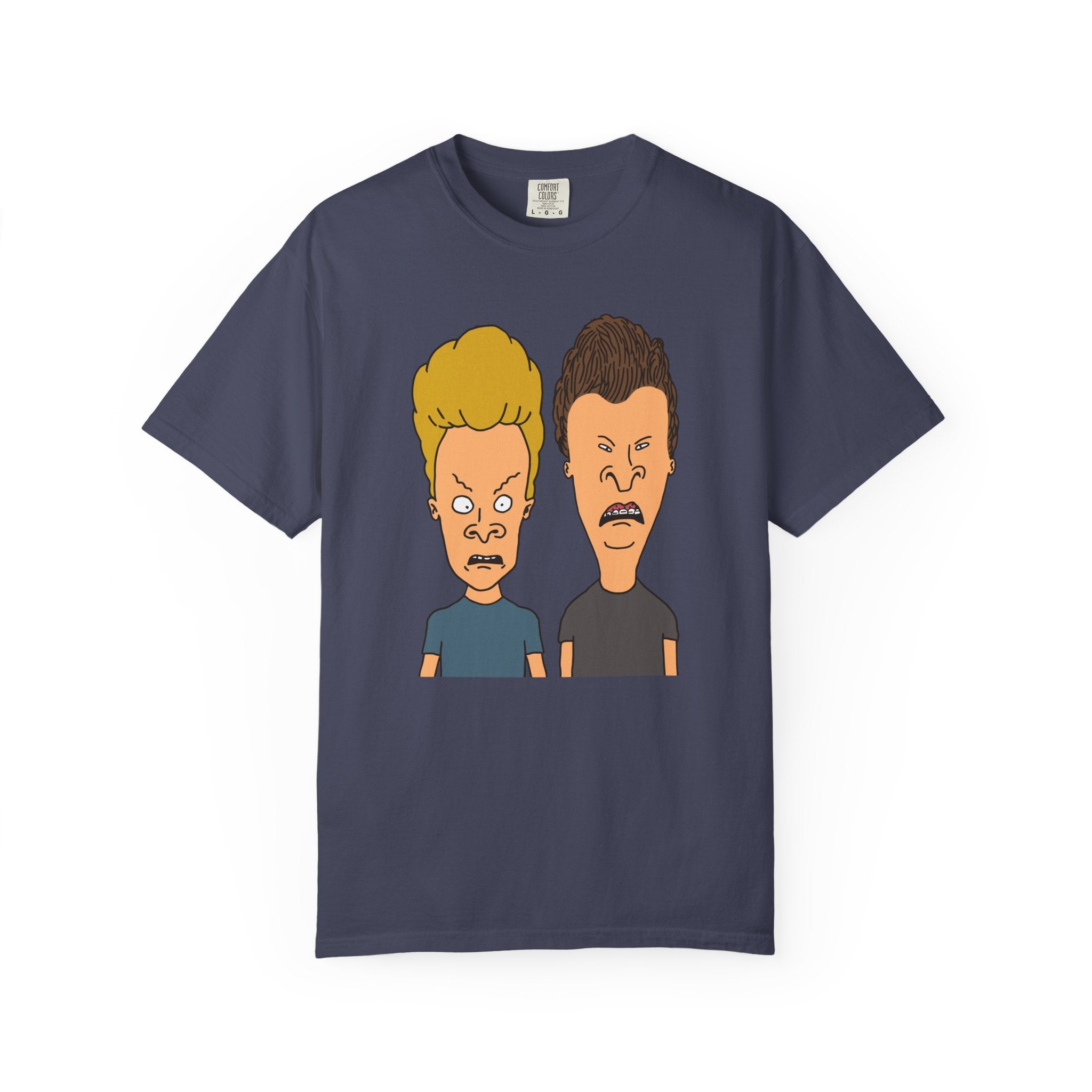 Beevis Butthead Graphic Iconic Cartoon Duo Face