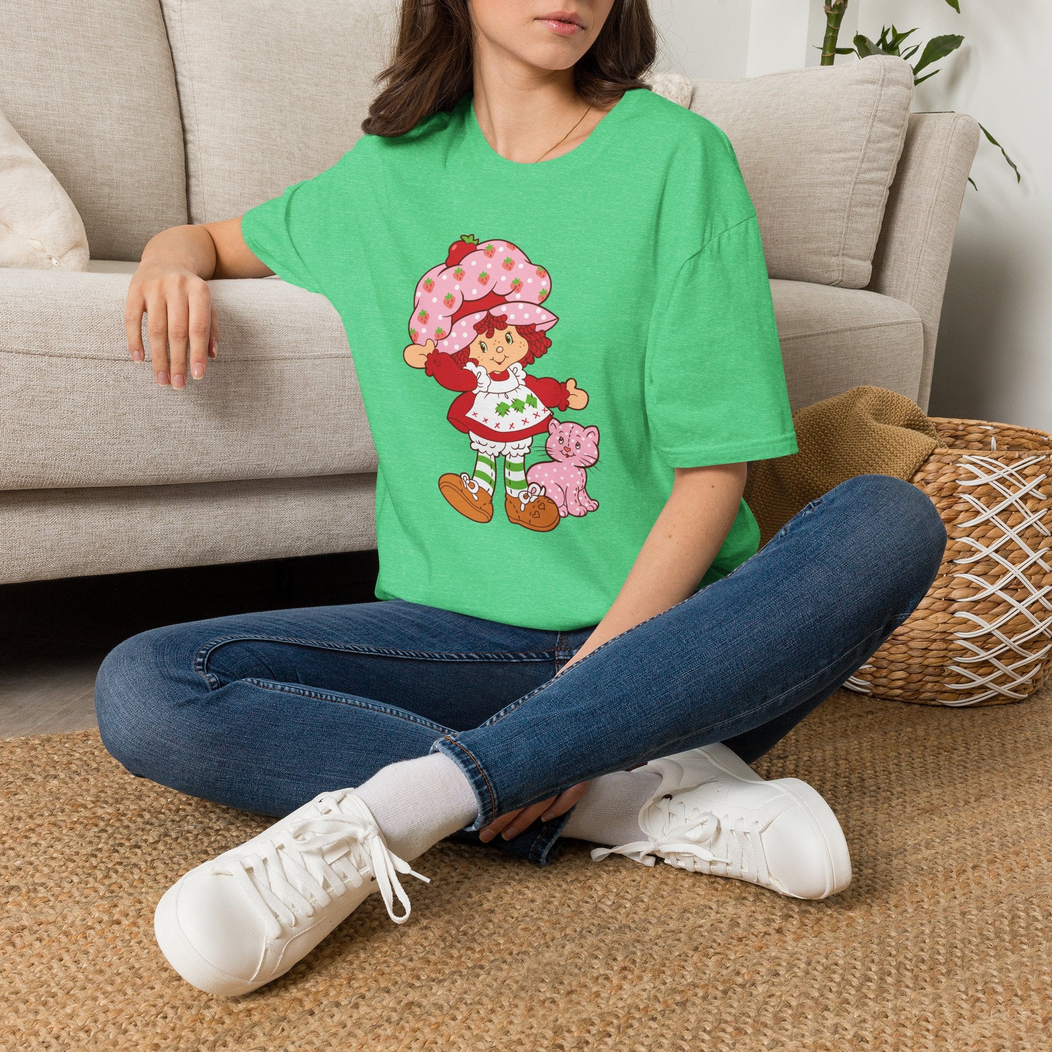 Strawberry Shortcake Graphic T-Shirt — Cute Retro Kids Character Tee