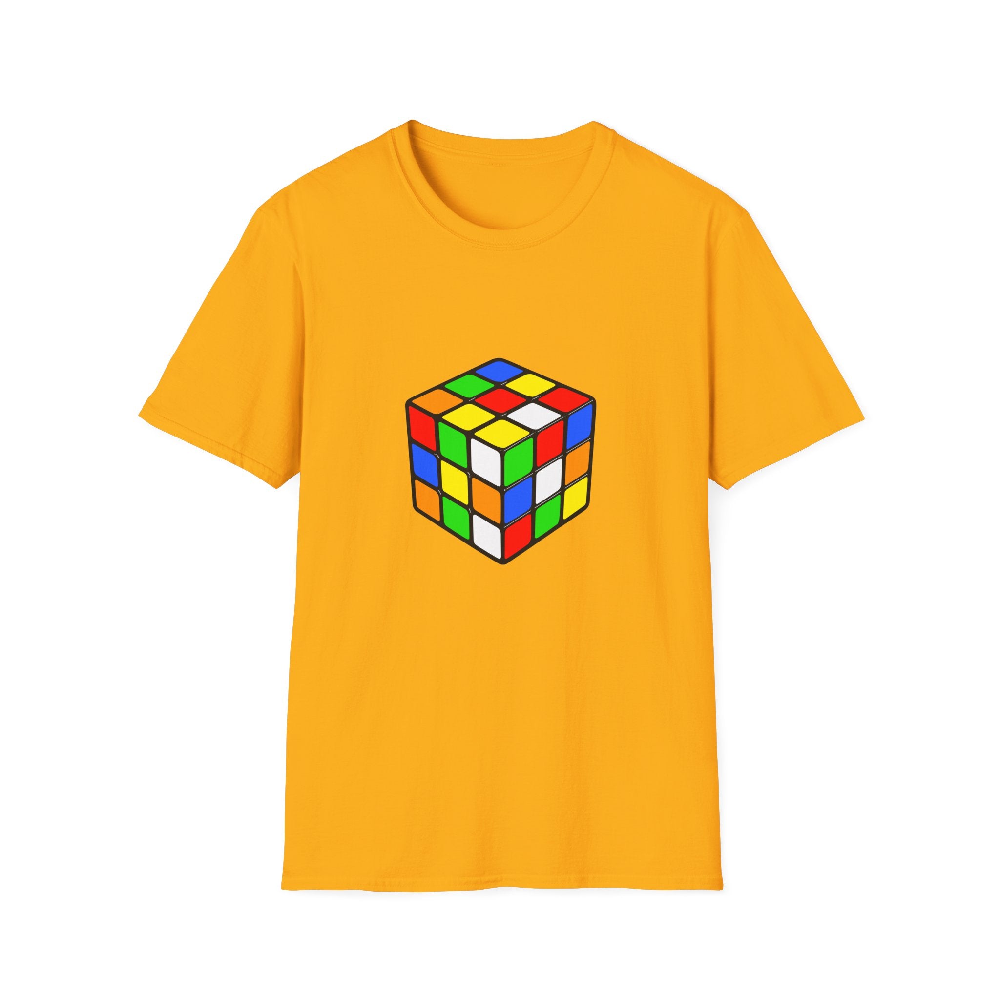 Rubiks Cube Graphic T-Shirt — Retro Puzzle Tee for Gamers & Brain-Game Fans