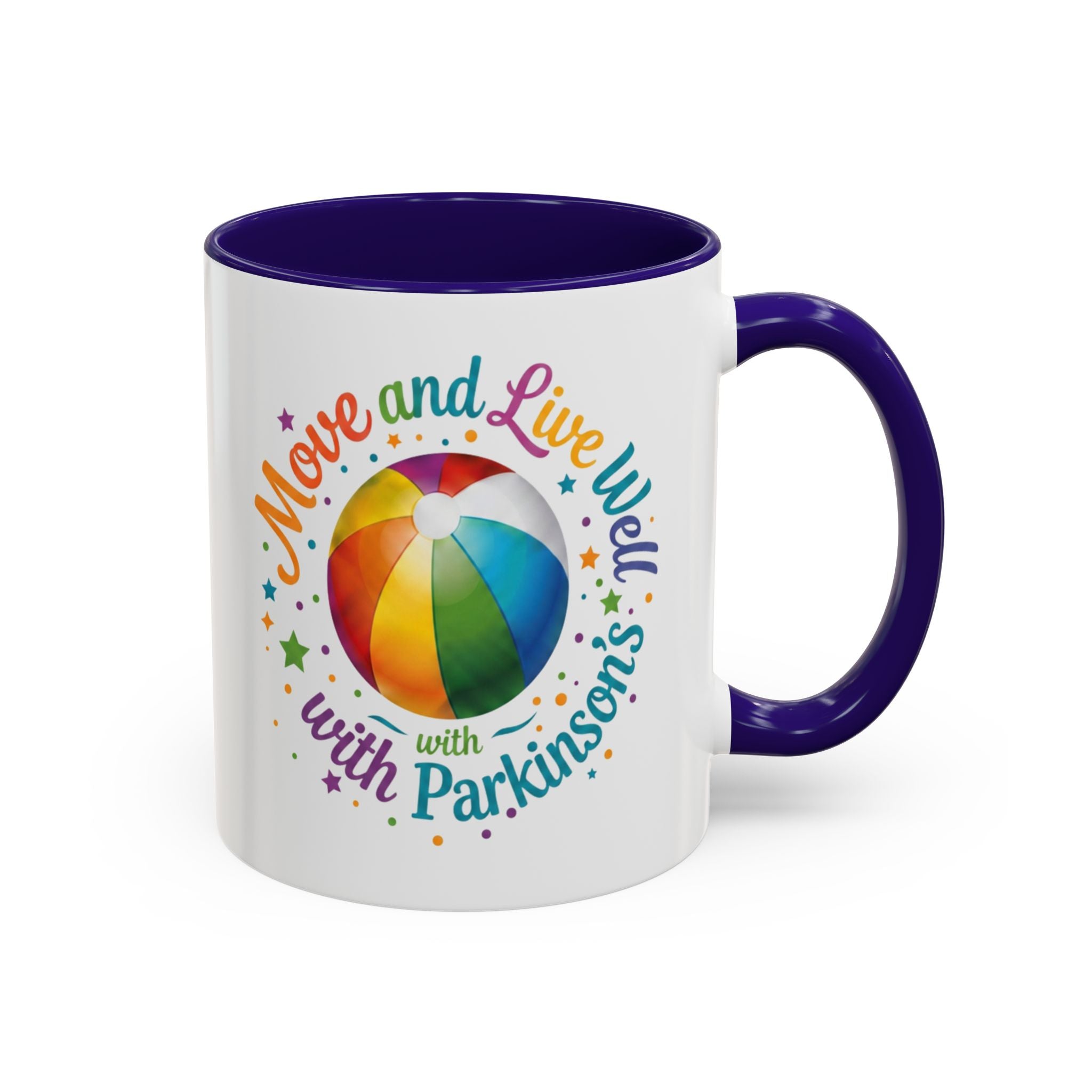 Move Live Well Parkinsons Debra Colorful Mugs (11oz, 15oz)