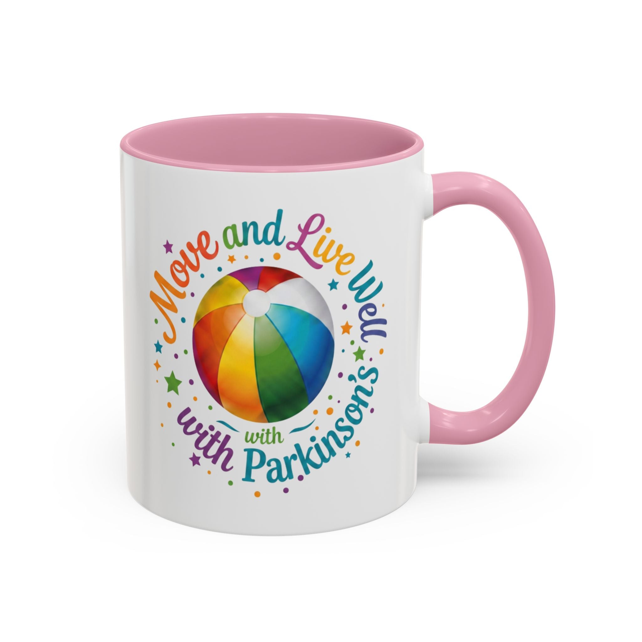 Move Live Well Parkinsons Debra Colorful Mugs (11oz, 15oz)