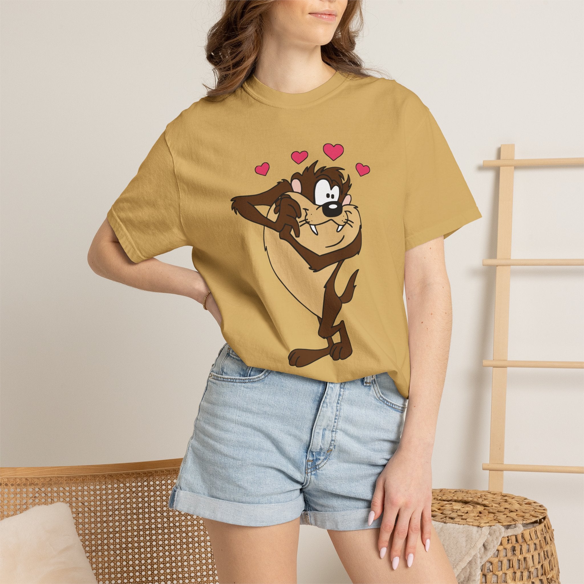 TAZ LOVE Tasmanian Devil Hug Design (Hearts) cartoon
