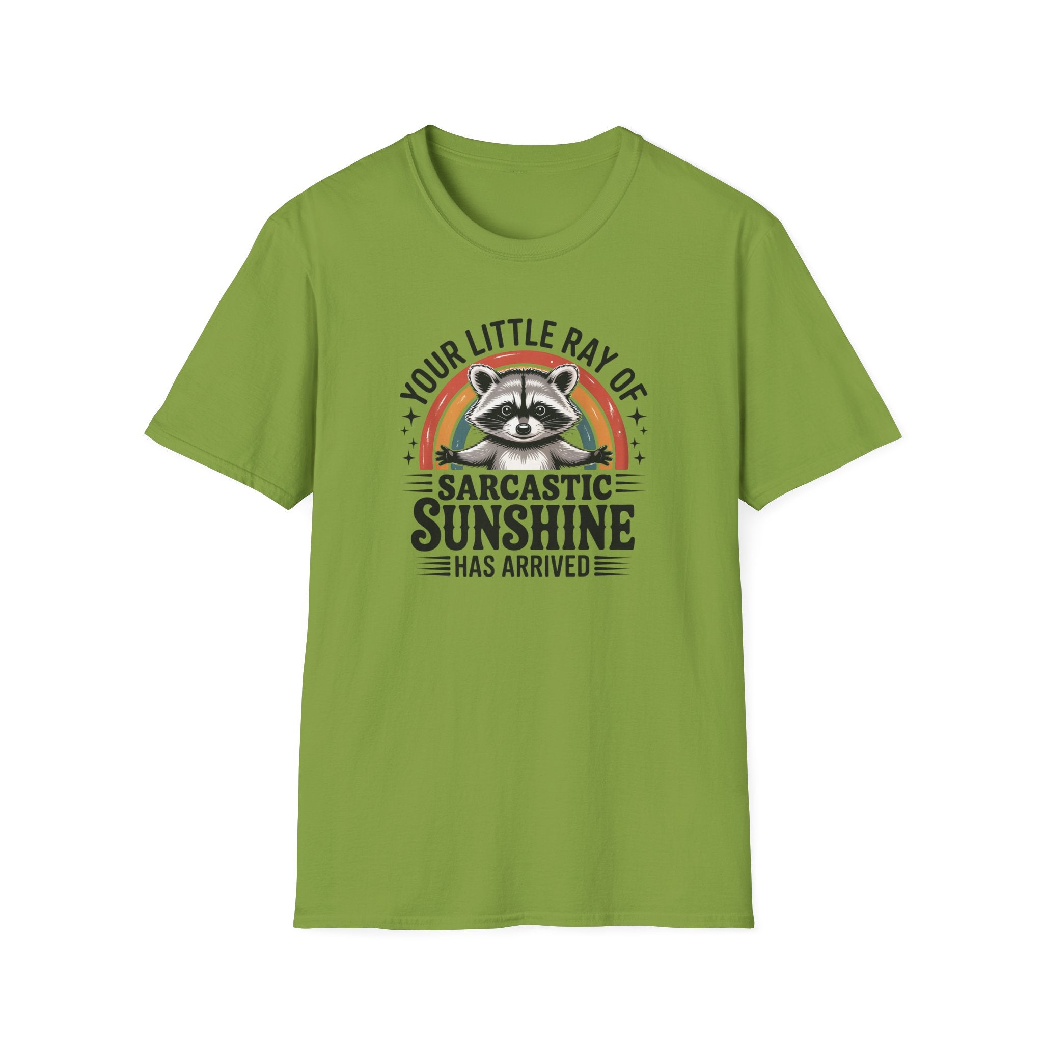 Sarcastic Sunshine T-Shirt — "Your Little Ray of Sarcastic Sunshine" Racoon Graphic