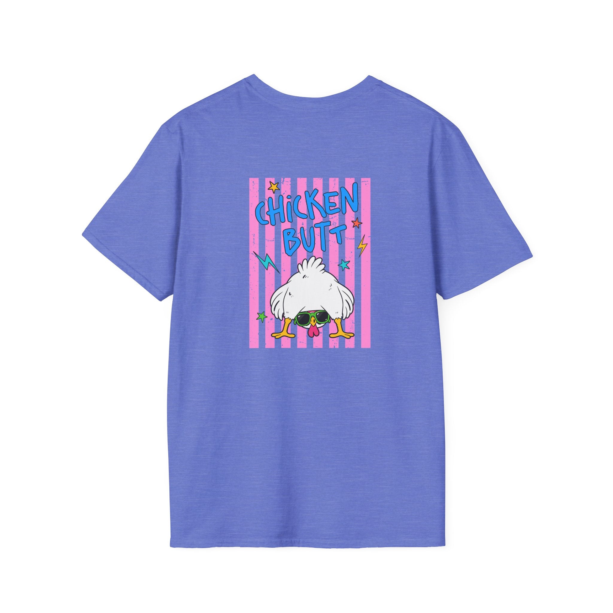 T-Shirt — "Guess What" Funny Sunglasses Chicken Graphic Tee