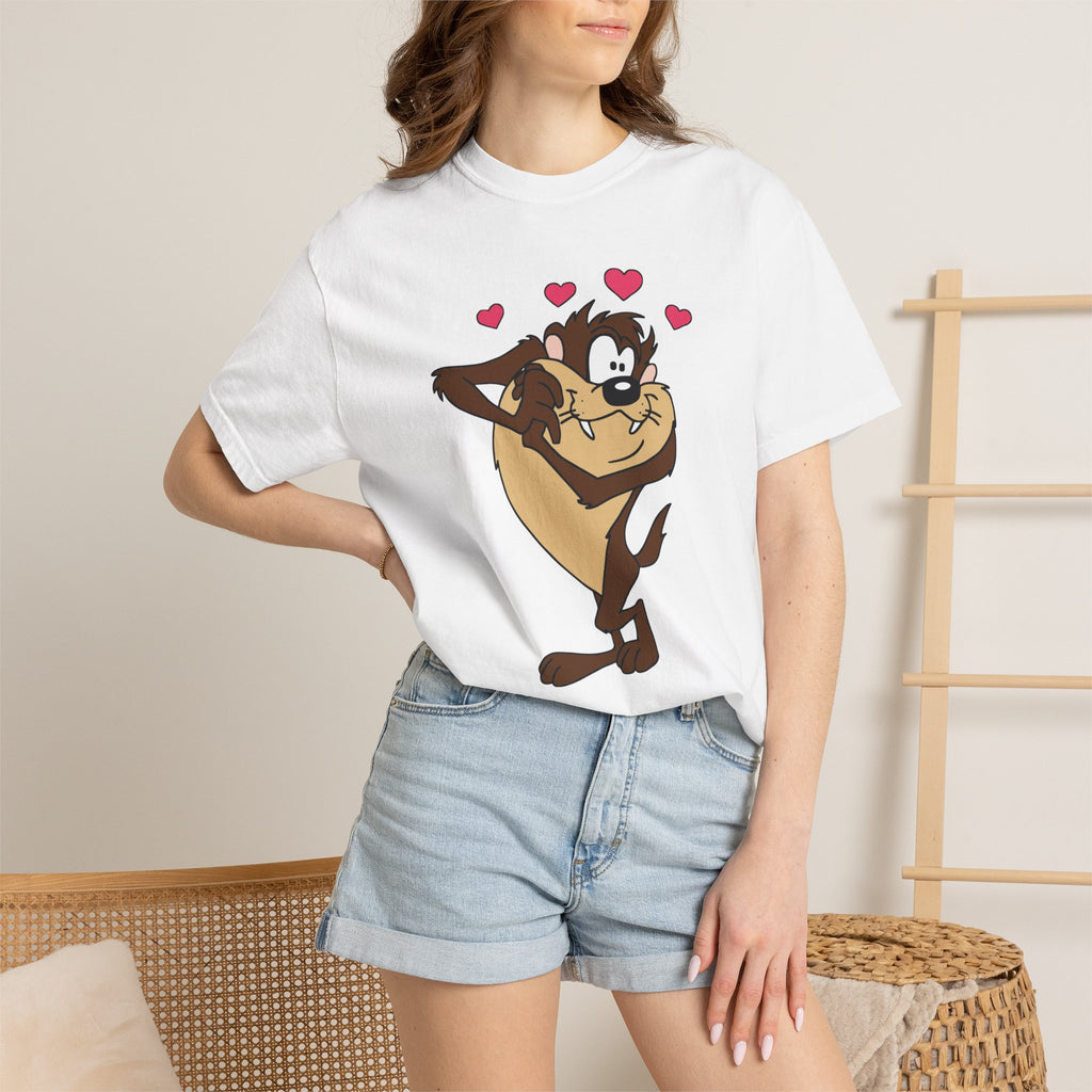 TAZ LOVE Tasmanian Devil Hug Design (Hearts) cartoon