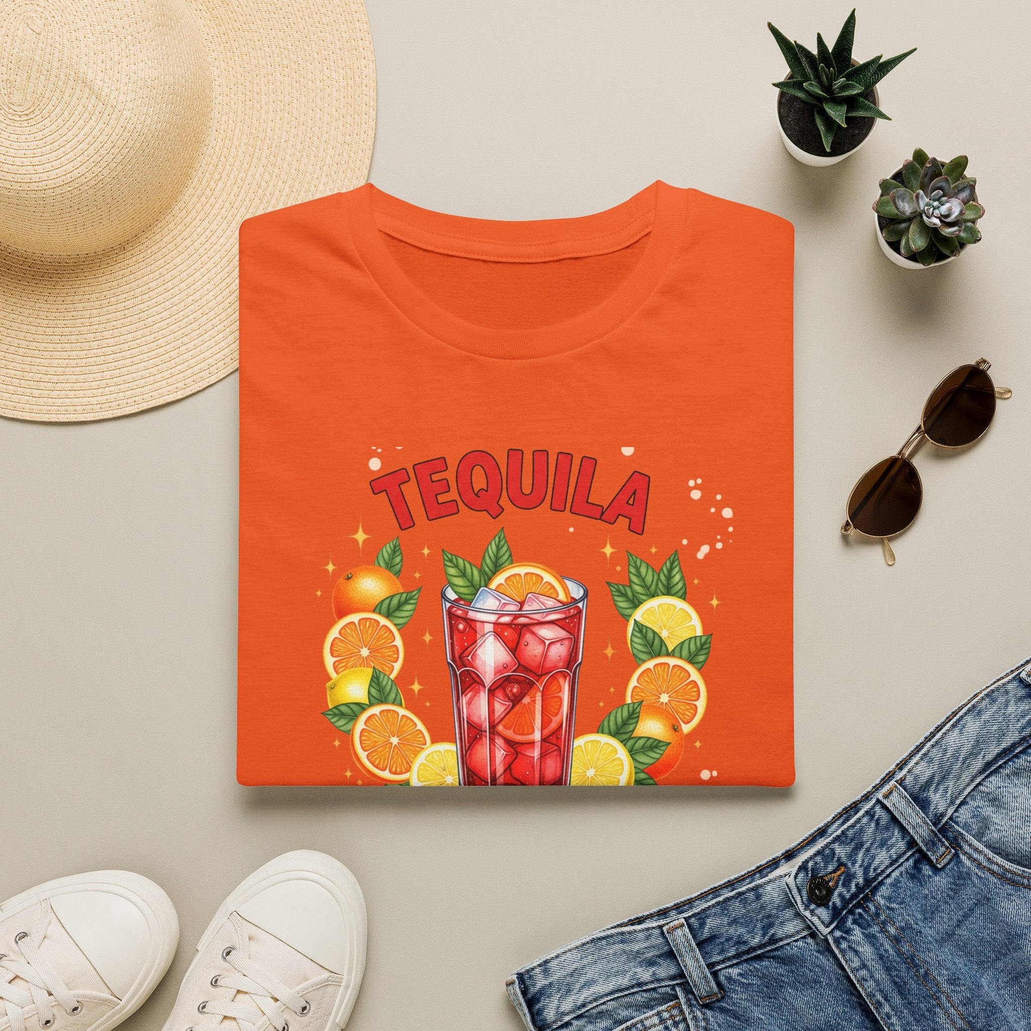 Tequila Cocktail T-Shirt — "Tequila: Cheaper Than Therapy" Graphic Tee