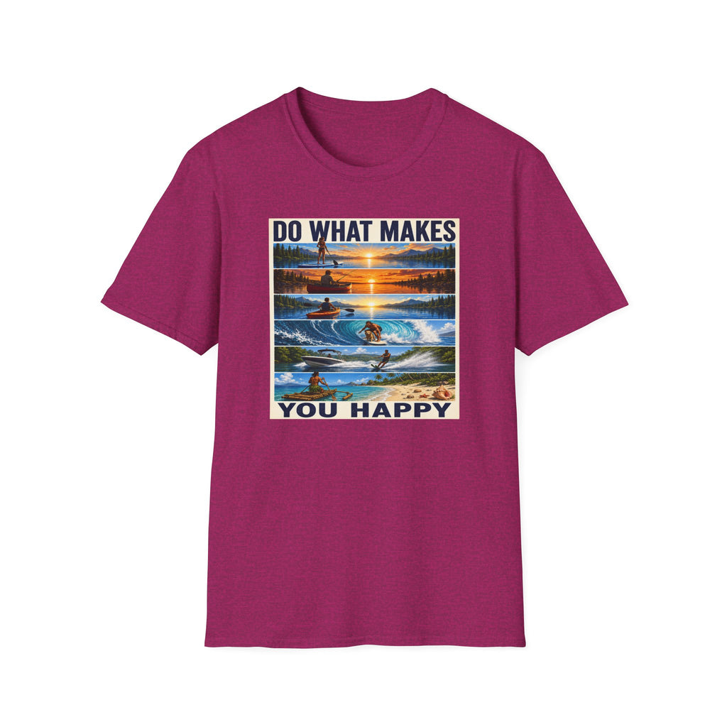 T‑Shirt — "Do What Makes You Happy" Outdoor Adventure Graphic Tee