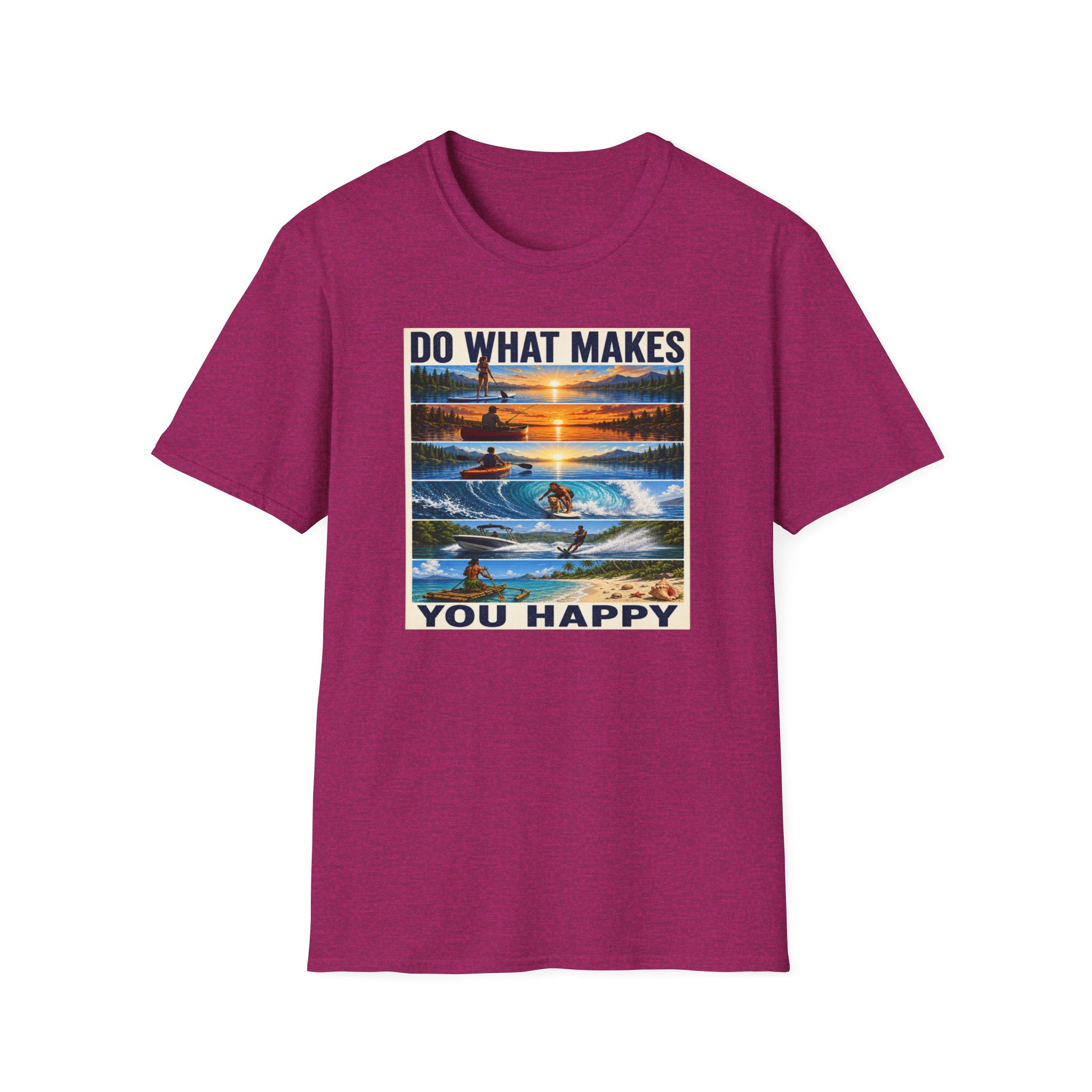 T‑Shirt — "Do What Makes You Happy" Outdoor Adventure Graphic Tee