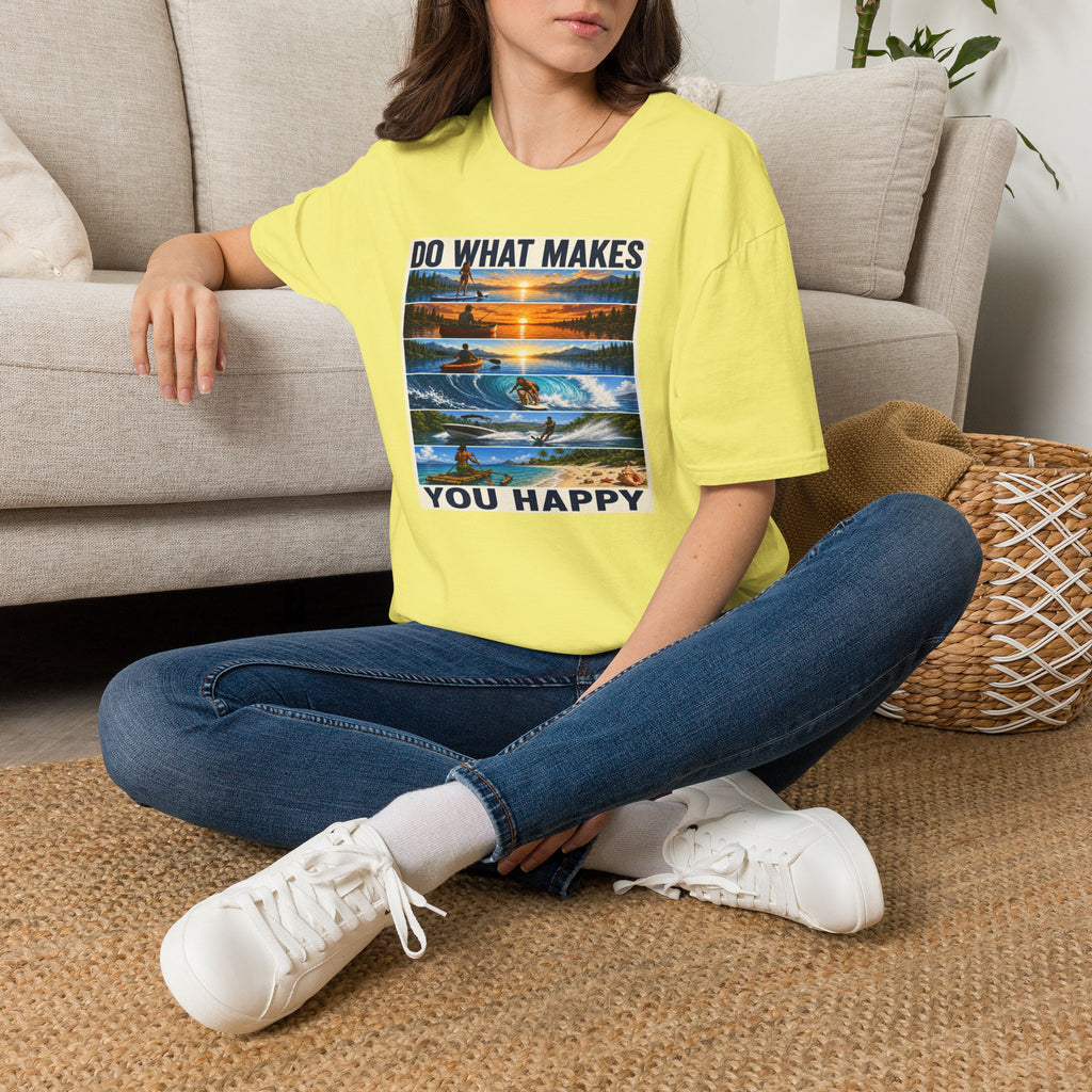 T‑Shirt — "Do What Makes You Happy" Outdoor Adventure Graphic Tee