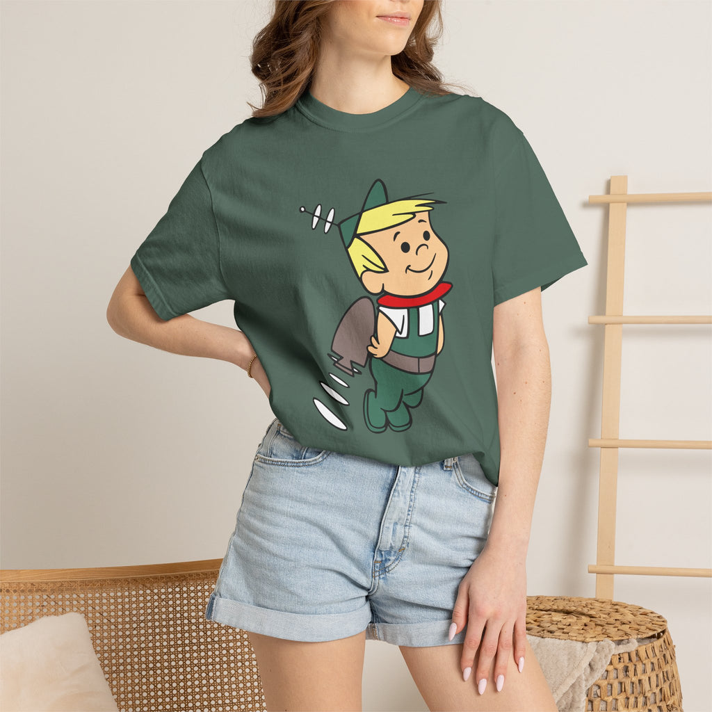 Retro Elroy Jetson Cartoon Tee — Vintage-Space Kid Rocket Graphic T-Shirt