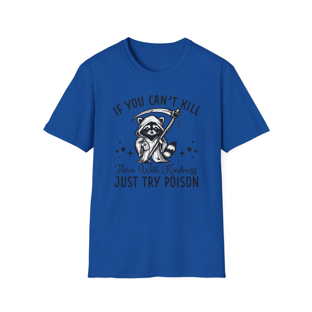 If You Can’t Kill Raccoon Tee — Funny Grim Reaper Graphic T-Shirt
