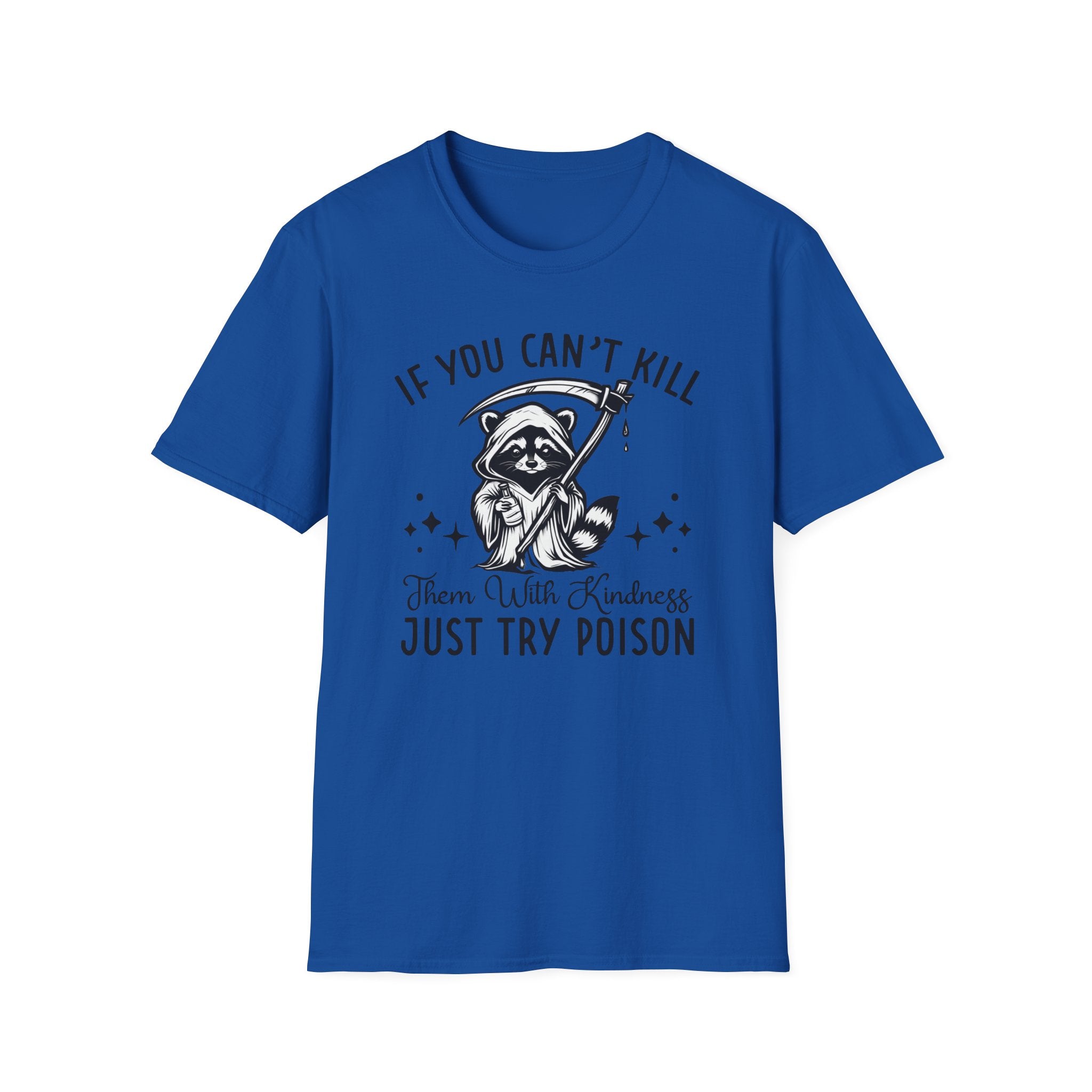 If You Can’t Kill Raccoon Tee — Funny Grim Reaper Graphic T-Shirt