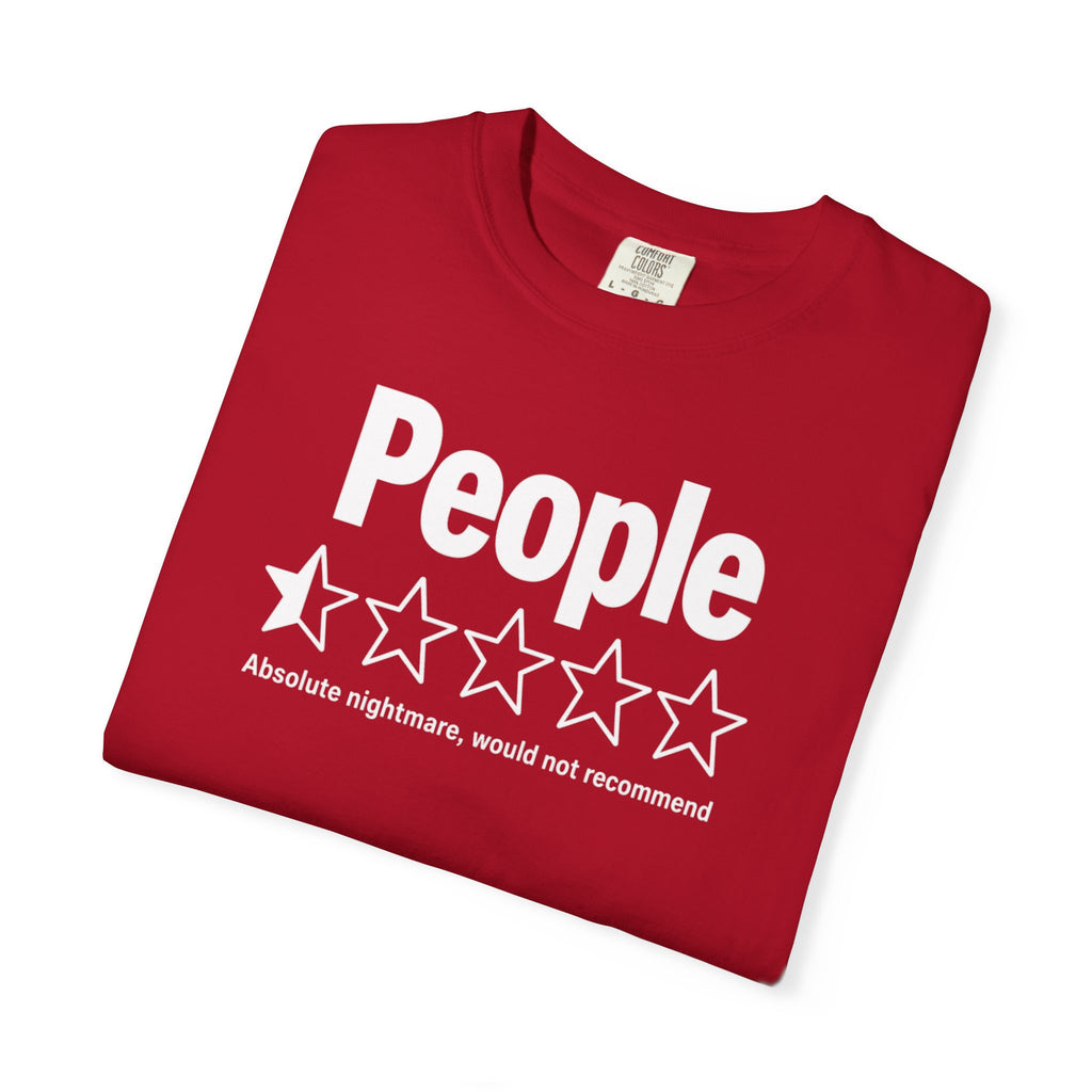 People 1-Star Rating T-Shirt — Funny Anti-Social Graphic Tee