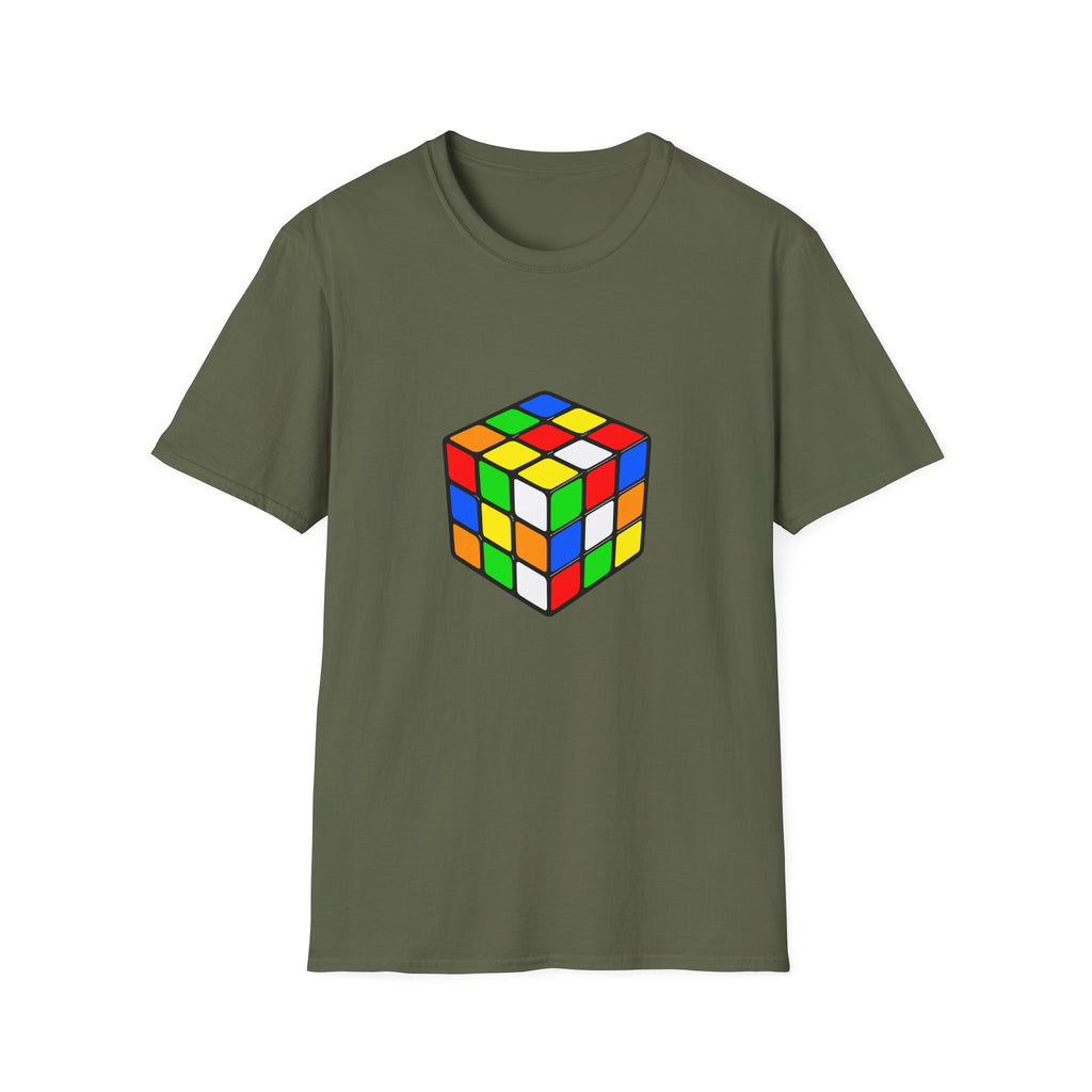 Rubiks Cube Graphic T-Shirt — Retro Puzzle Tee for Gamers & Brain-Game Fans