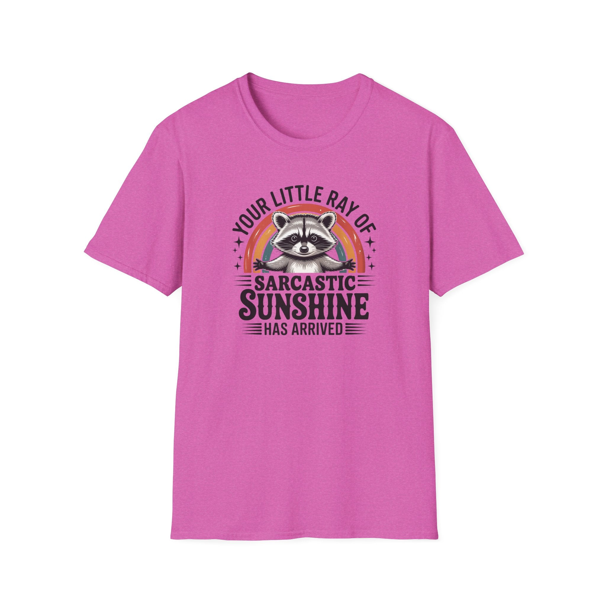 Sarcastic Sunshine T-Shirt — "Your Little Ray of Sarcastic Sunshine" Racoon Graphic