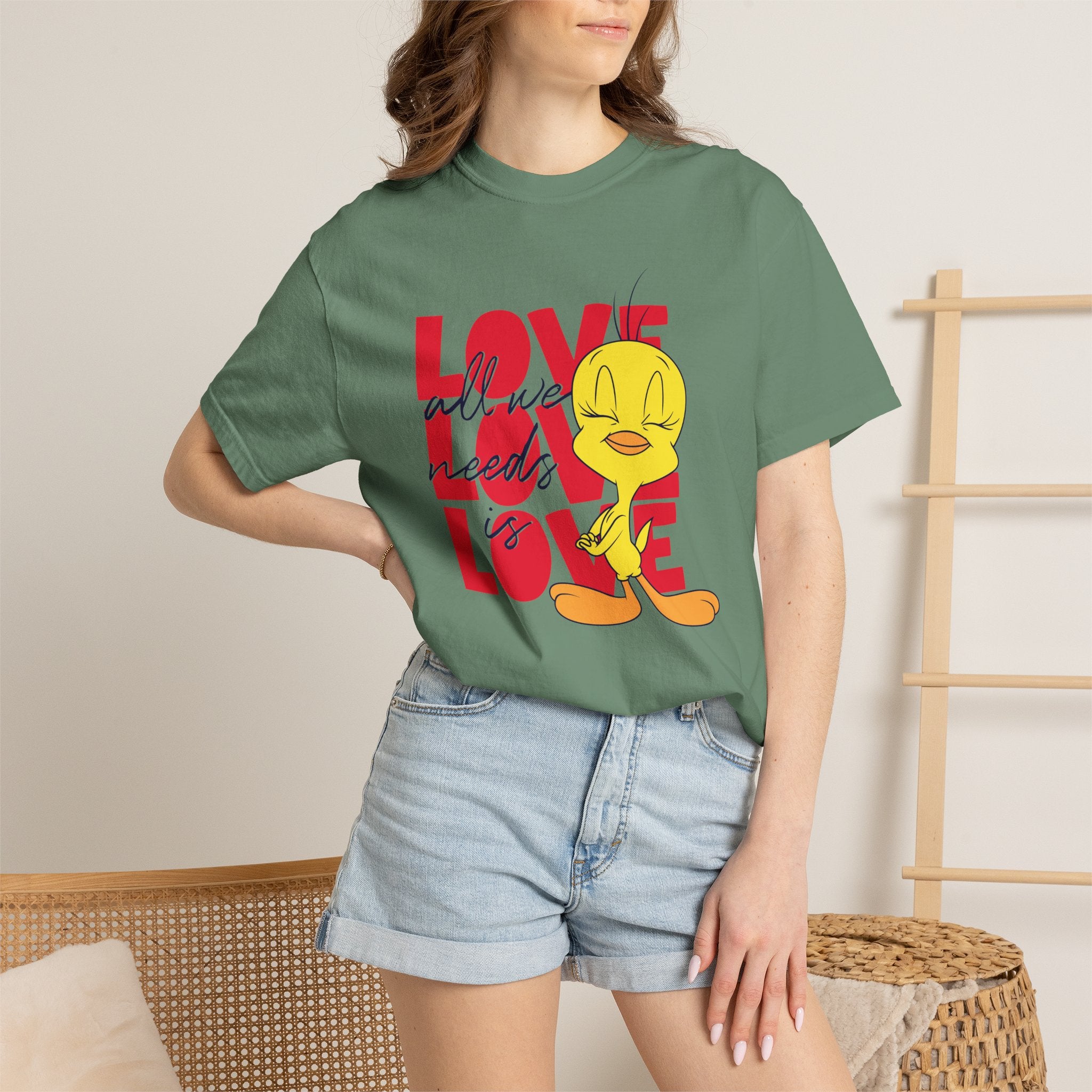 Tweety 'Love' Graphic T-Shirt — Cute Cartoon Valentine Tee