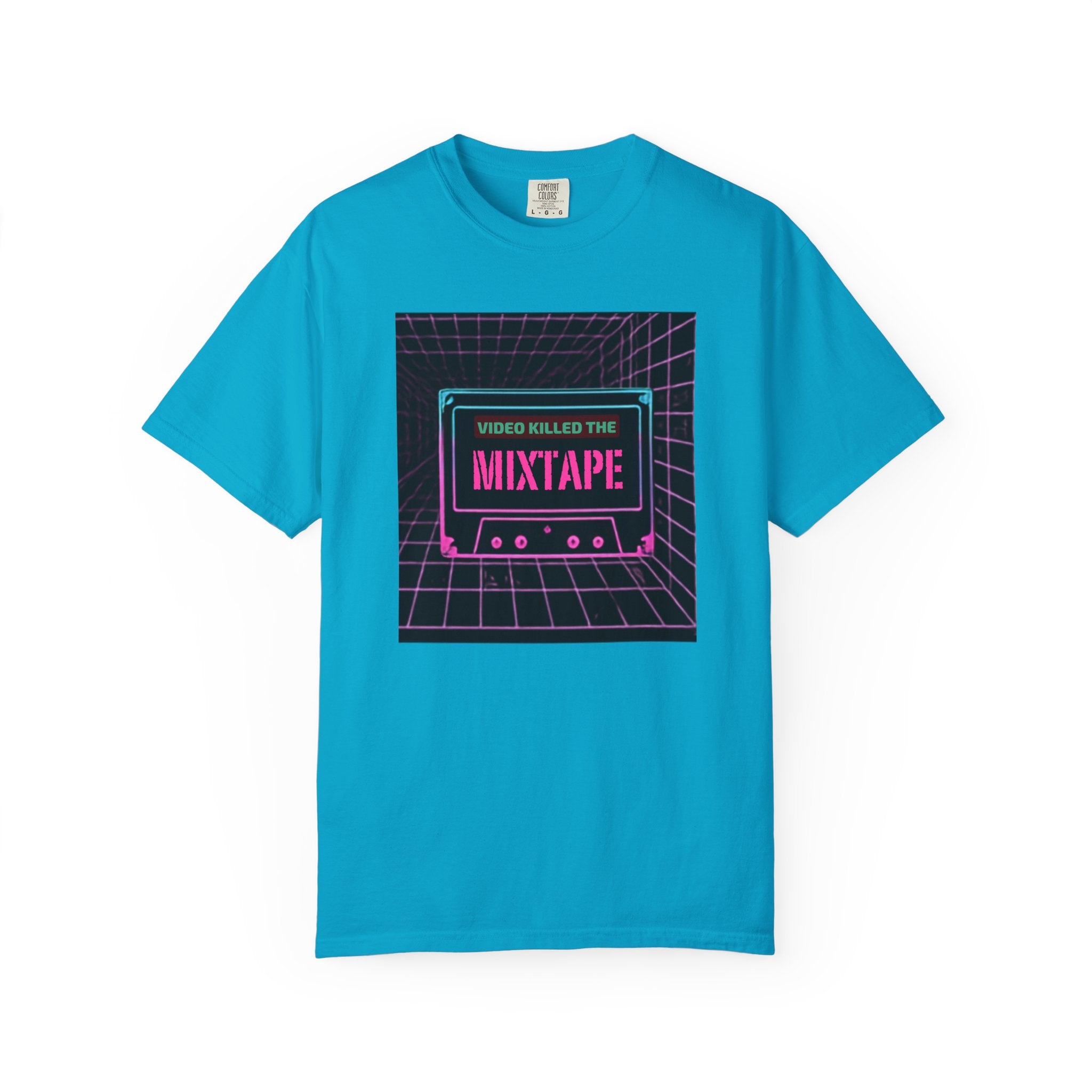 Cassette Mixtape T-Shirt — "Video Killed the Mixtape" Retro 80s Vaporwave Tee