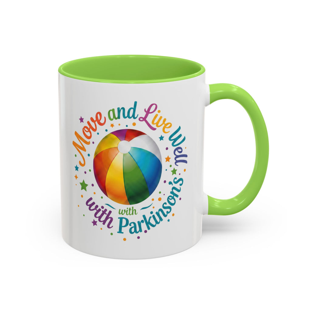 Move Live Well Parkinsons Debra Colorful Mugs (11oz, 15oz)