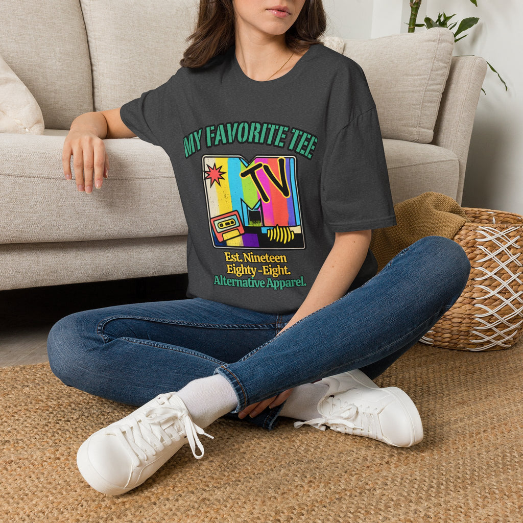 Retro TV Graphic T-Shirt — "My Favorite Tee" Vintage 90s Style