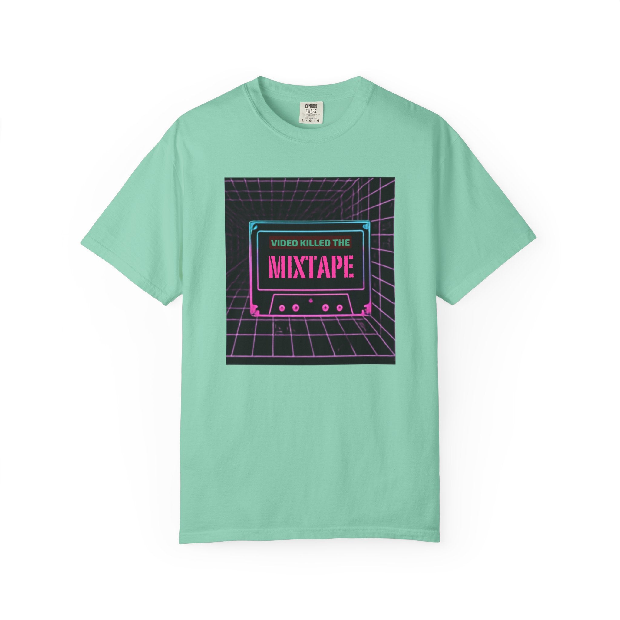 Cassette Mixtape T-Shirt — "Video Killed the Mixtape" Retro 80s Vaporwave Tee