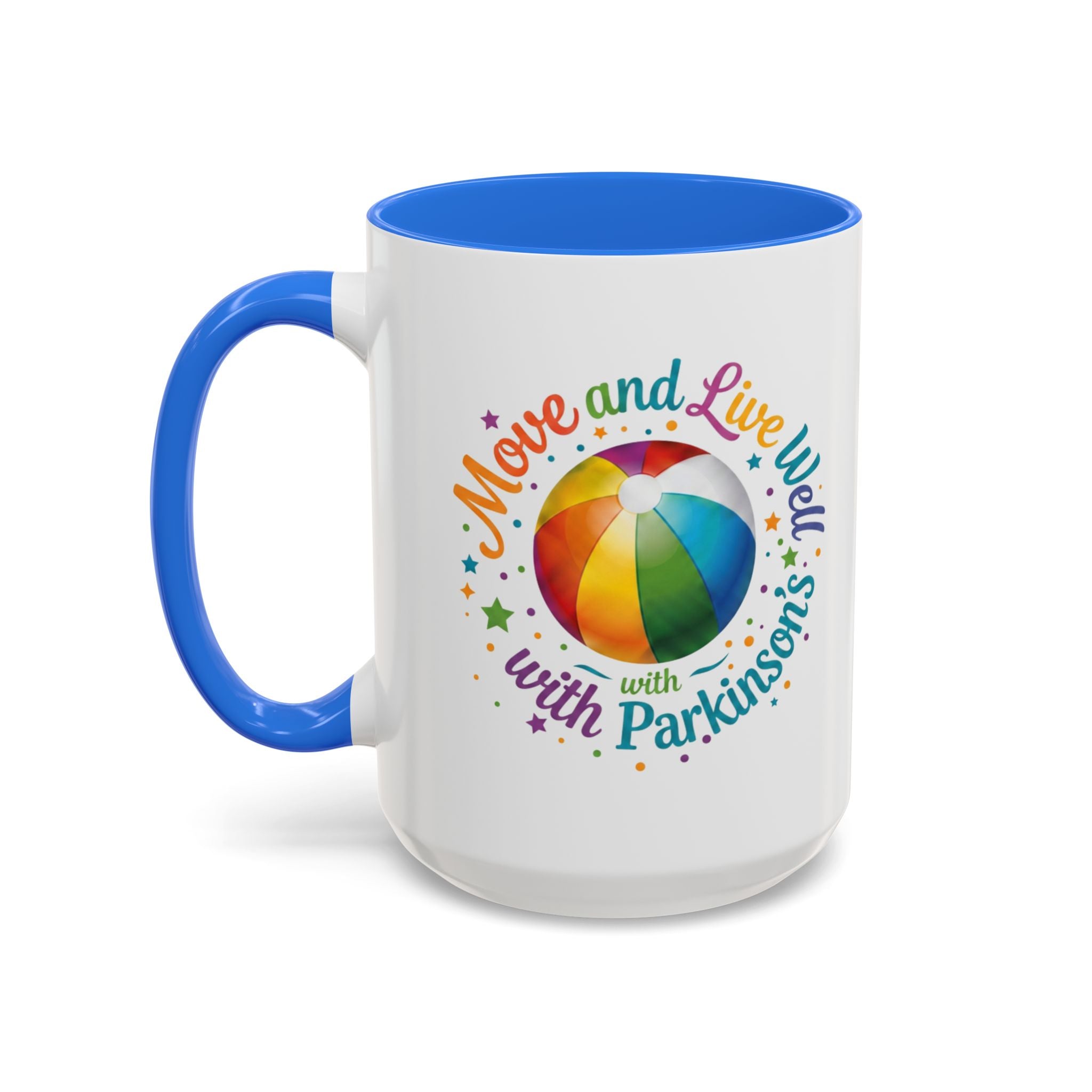 Move Live Well Parkinsons Debra Colorful Mugs (11oz, 15oz)