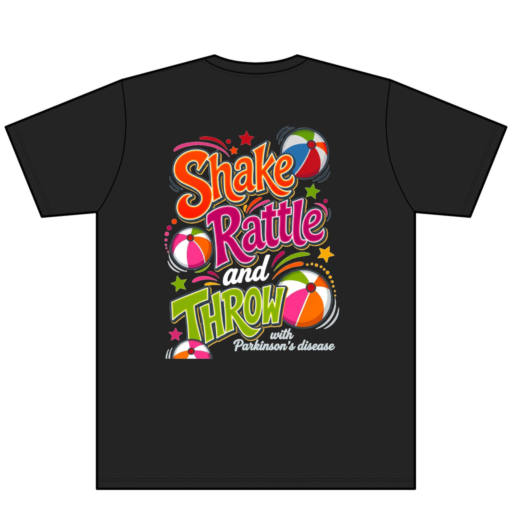 Shake Rattle Throw (BACK)V-Neck Tee Debra Parkinsons