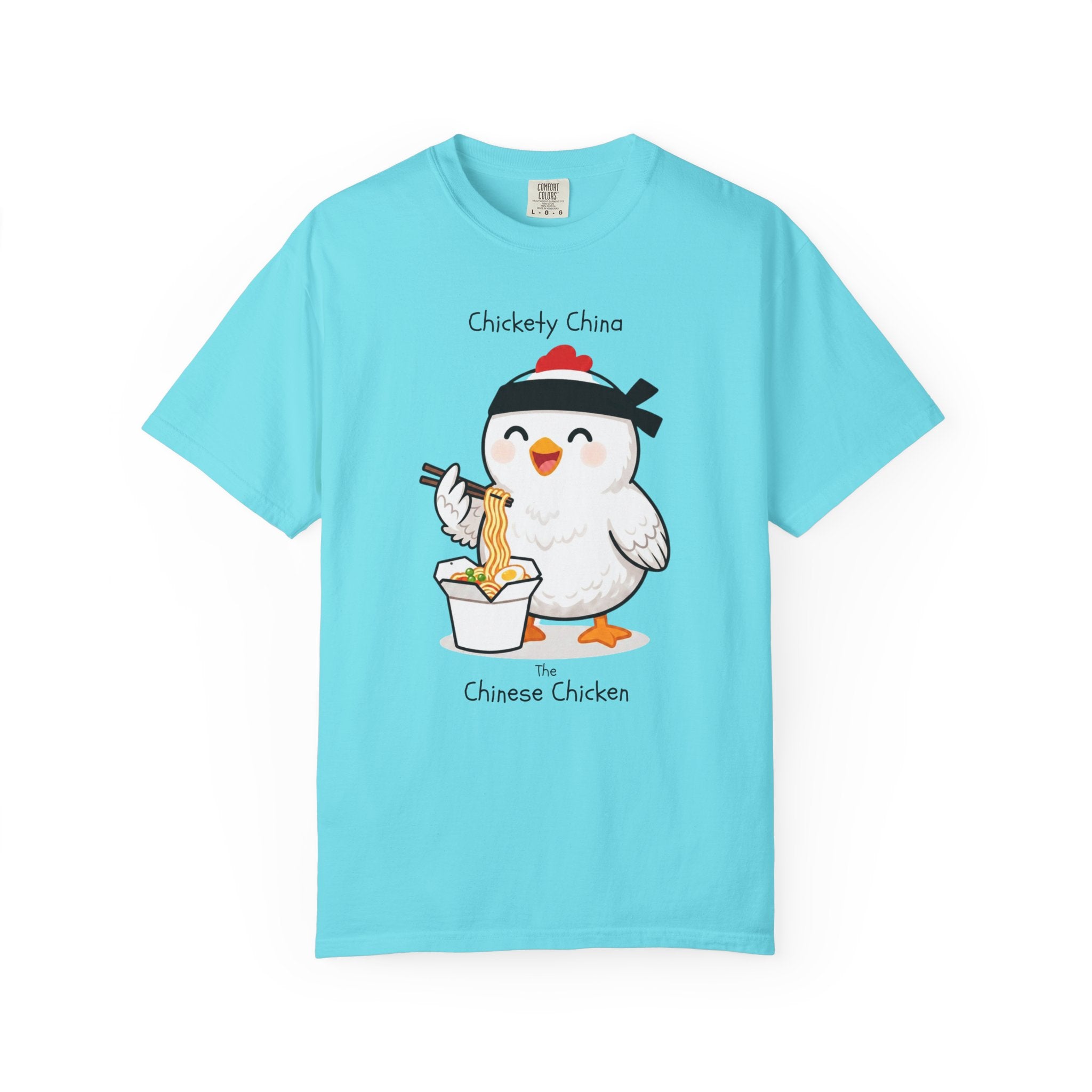 Chinese Chicken Ramen T-Shirt — Chickety China sumo Cute Noodle Chicken Graphic Tee