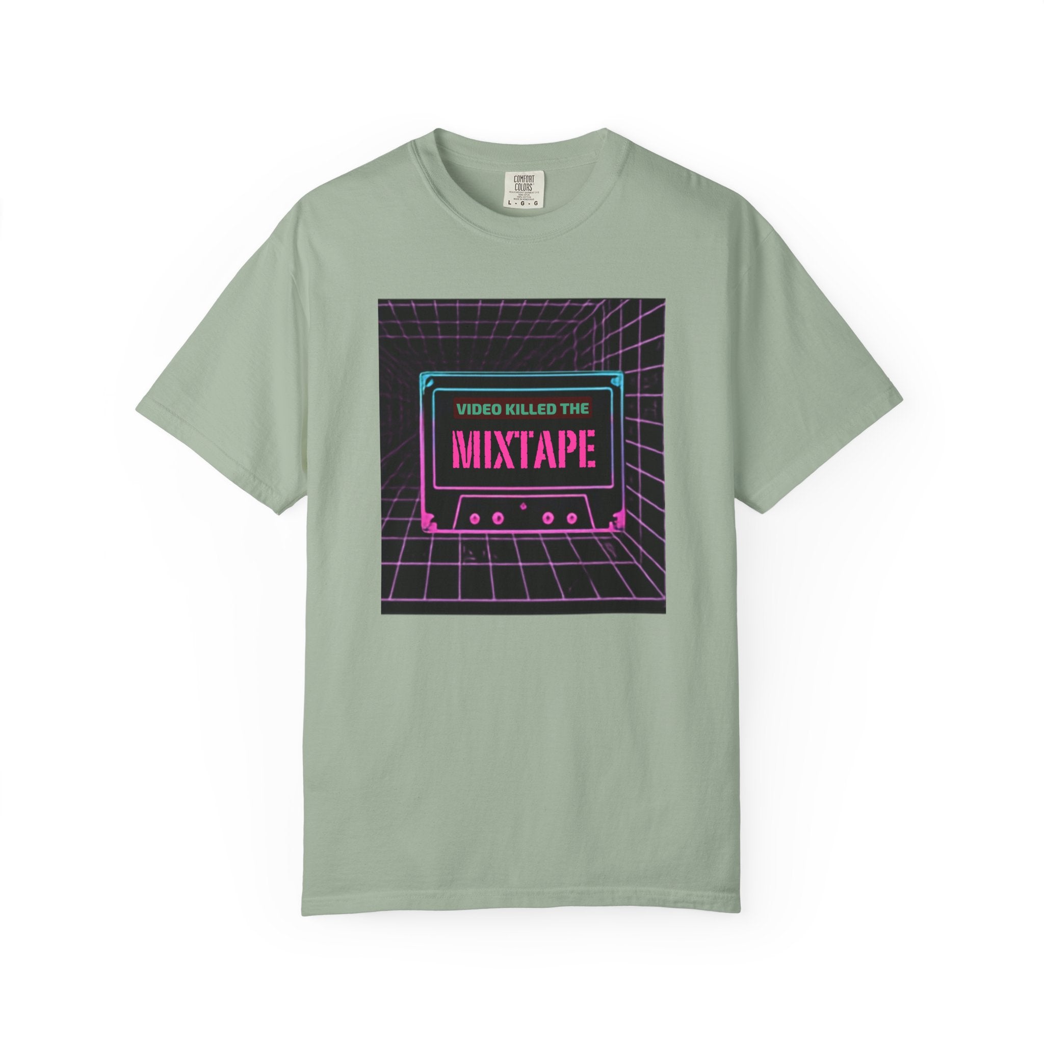 Cassette Mixtape T-Shirt — "Video Killed the Mixtape" Retro 80s Vaporwave Tee