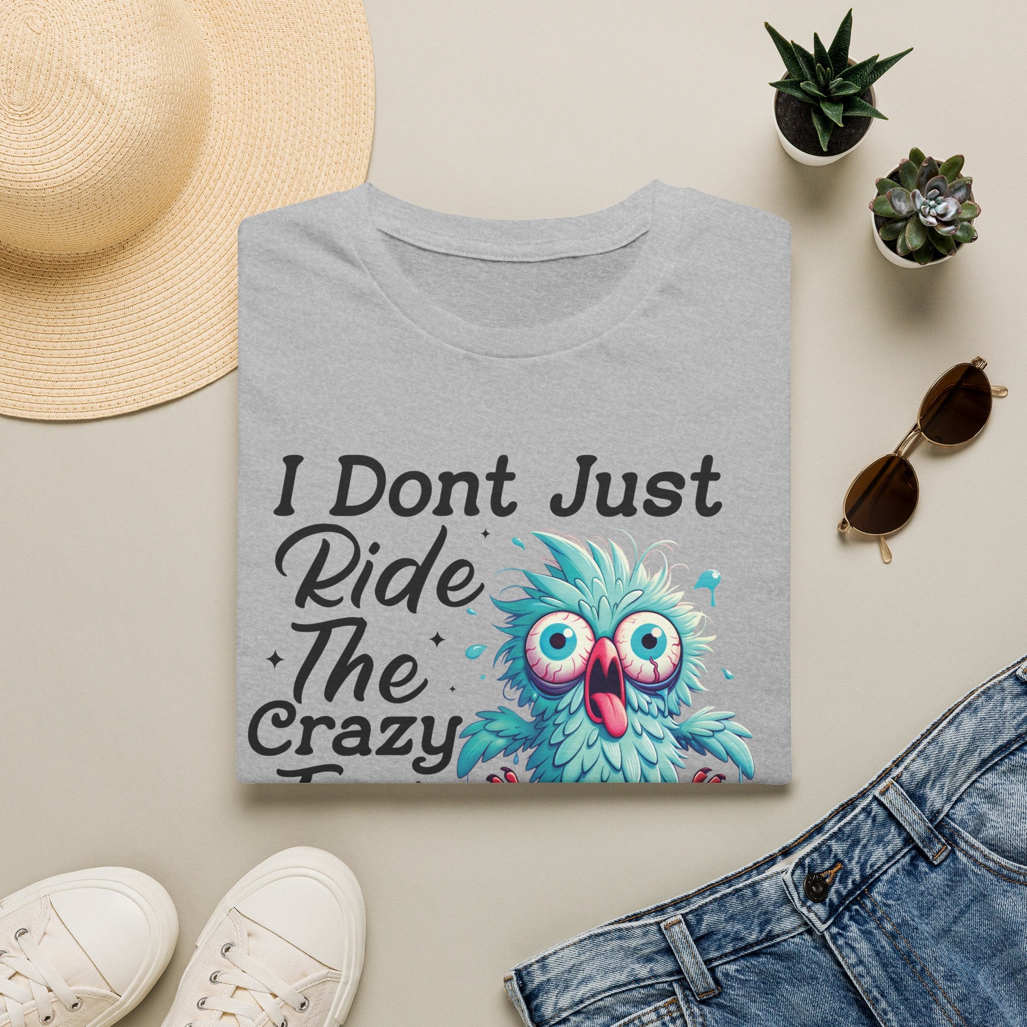 Crazy Train Bird Owl T-Shirt — "I Don't Just Ride the Crazy Train, I Drive It" Graphic Tee