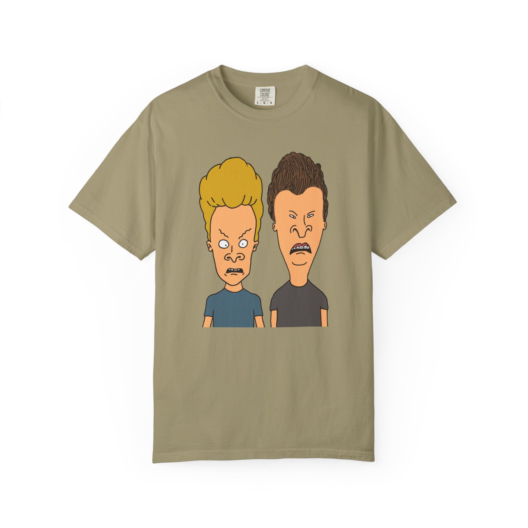 Beevis Butthead Graphic Iconic Cartoon Duo Face