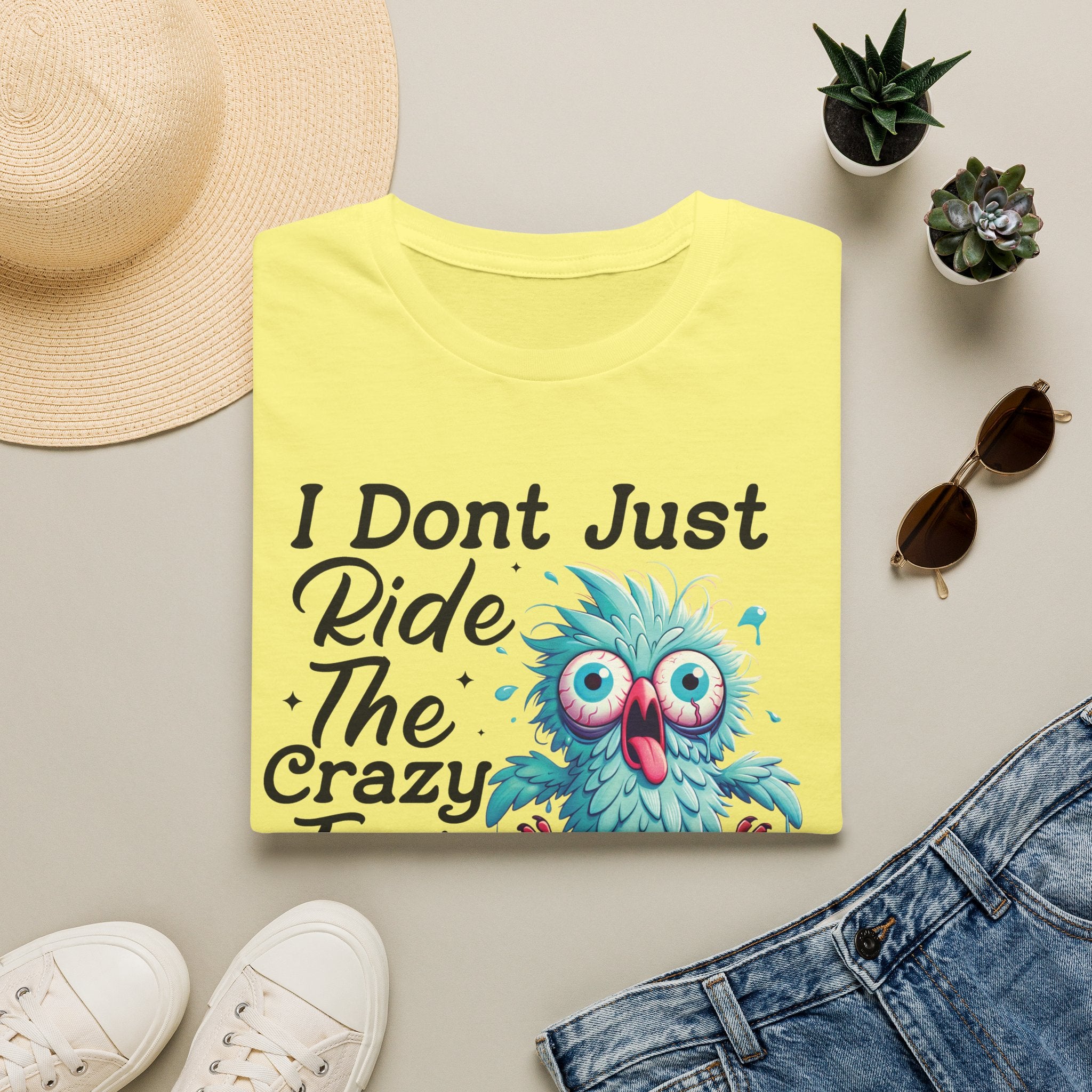 Crazy Train Bird Owl T-Shirt — "I Don't Just Ride the Crazy Train, I Drive It" Graphic Tee