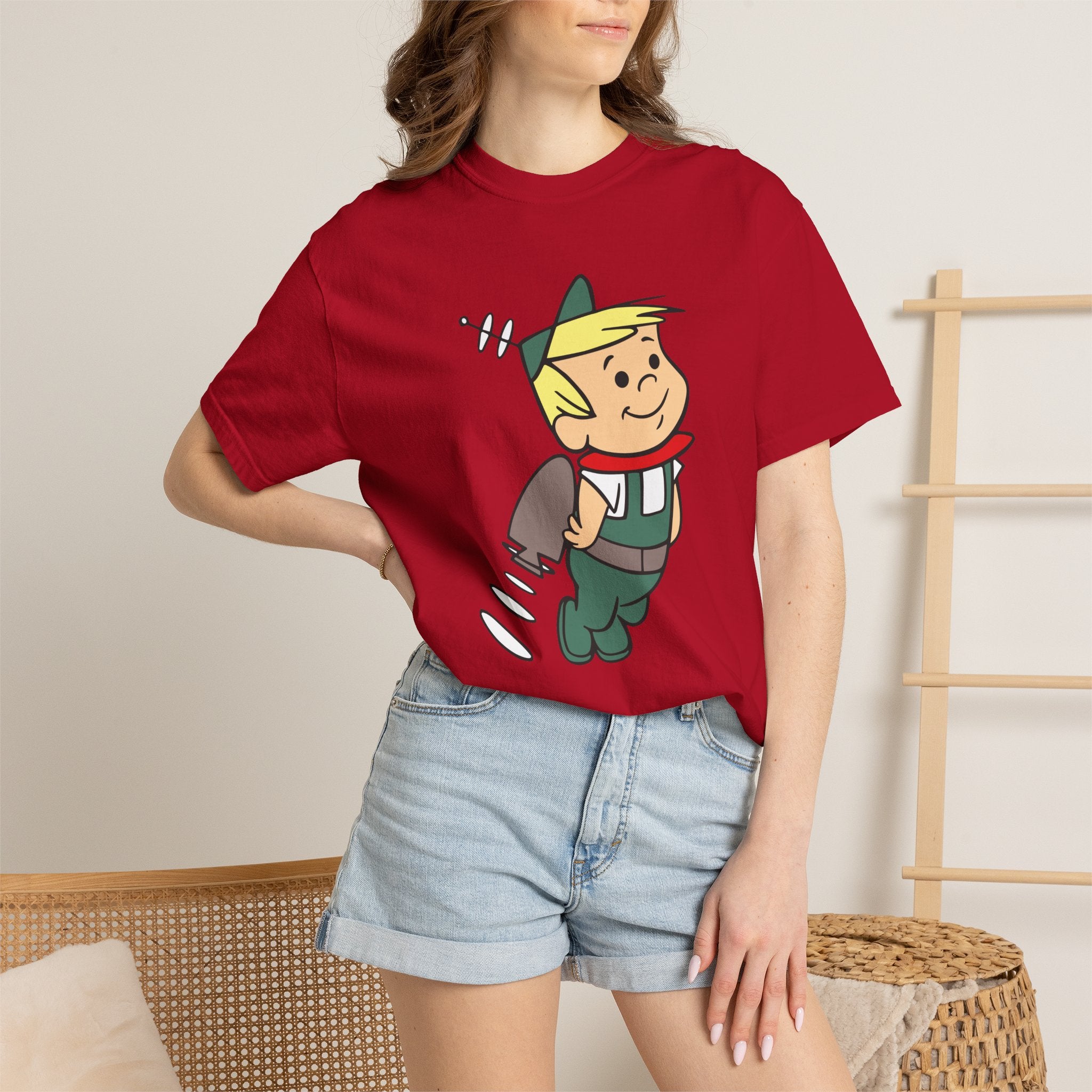 Retro Elroy Jetson Cartoon Tee — Vintage-Space Kid Rocket Graphic T-Shirt