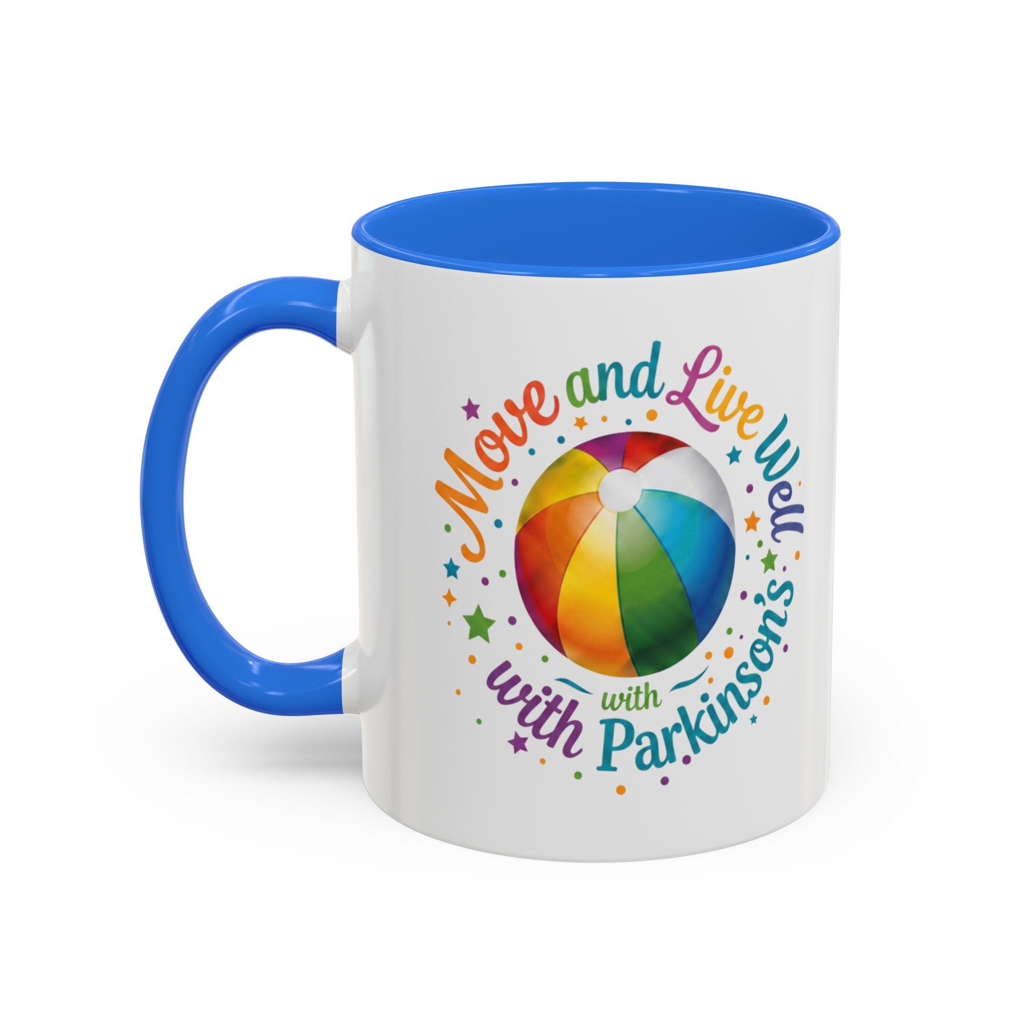 Move Live Well Parkinsons Debra Colorful Mugs (11oz, 15oz)