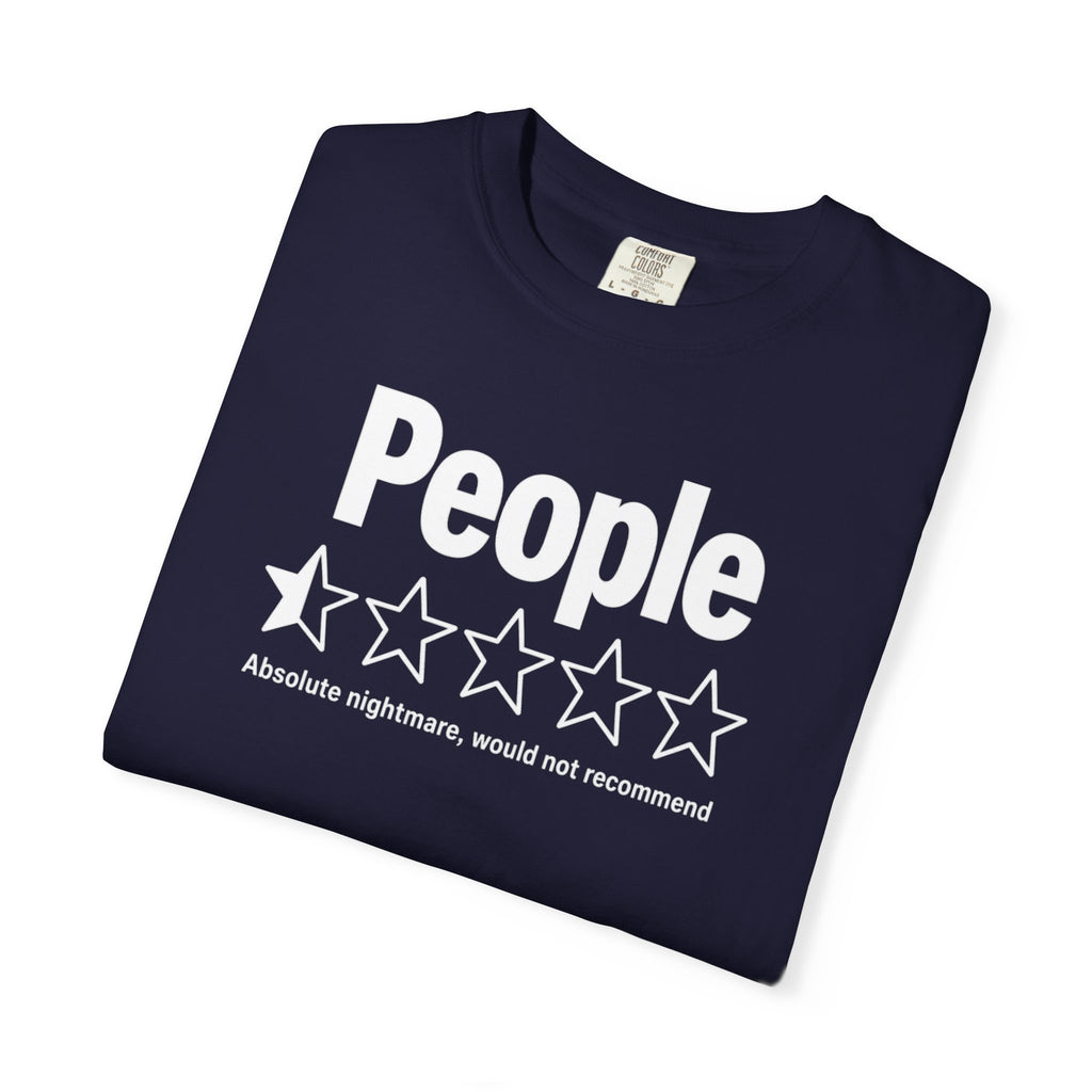 People 1-Star Rating T-Shirt — Funny Anti-Social Graphic Tee