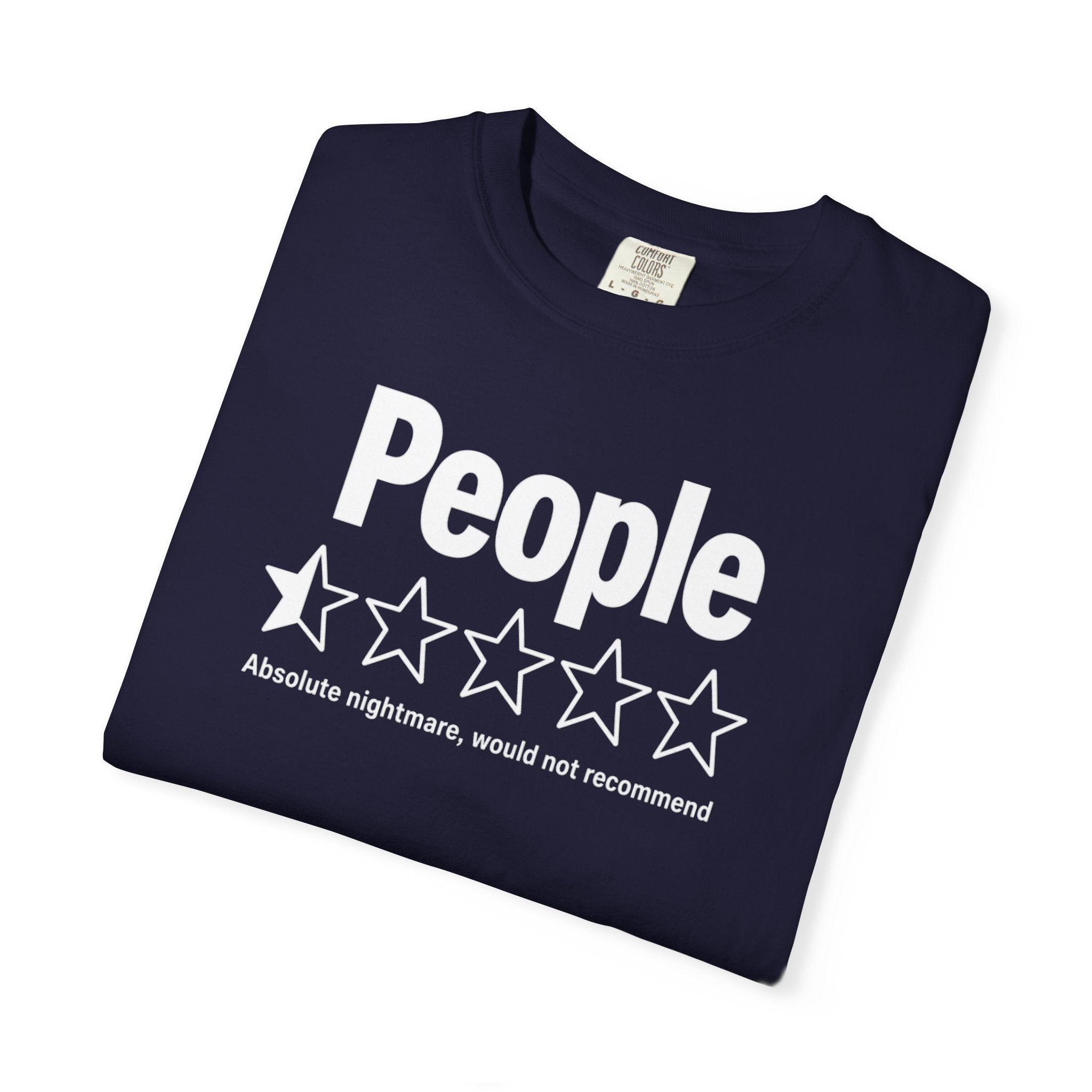 People 1-Star Rating T-Shirt — Funny Anti-Social Graphic Tee