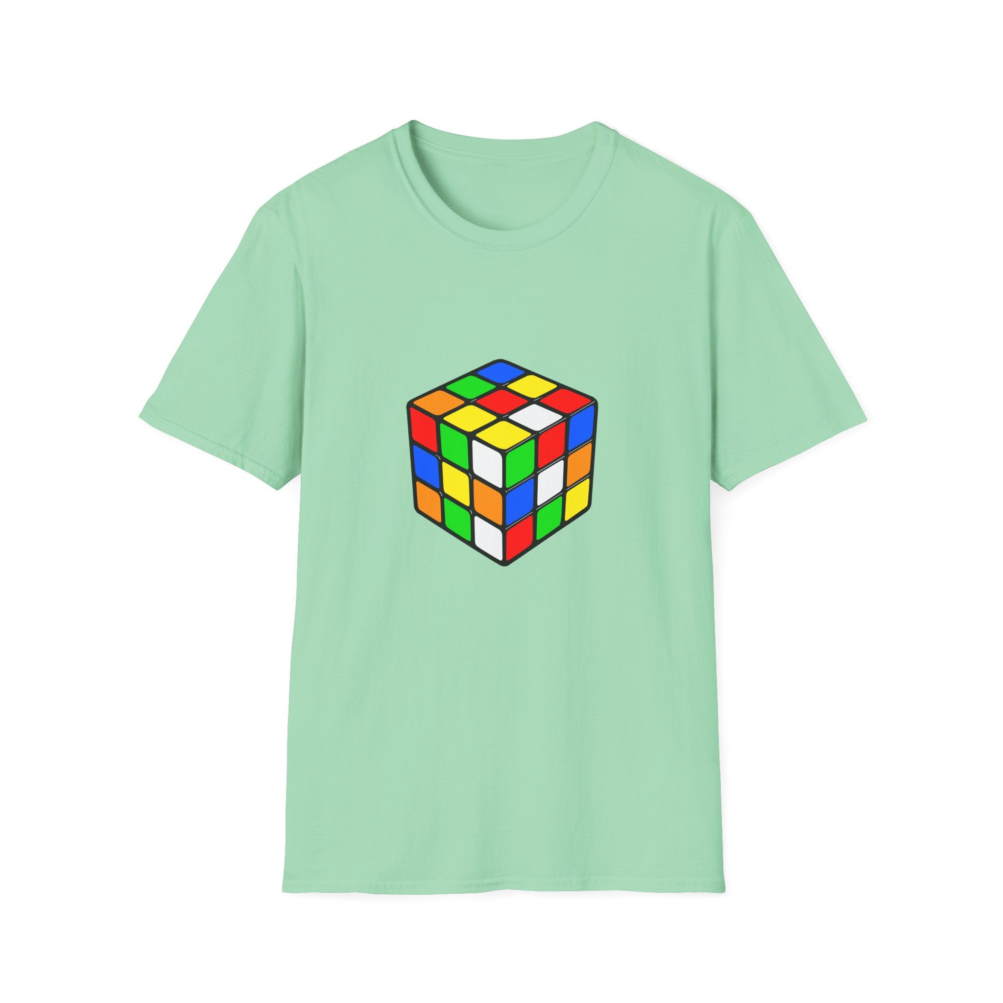 Rubiks Cube Graphic T-Shirt — Retro Puzzle Tee for Gamers & Brain-Game Fans