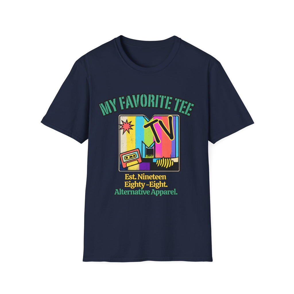 Retro TV Graphic T-Shirt — "My Favorite Tee" Vintage 90s Style