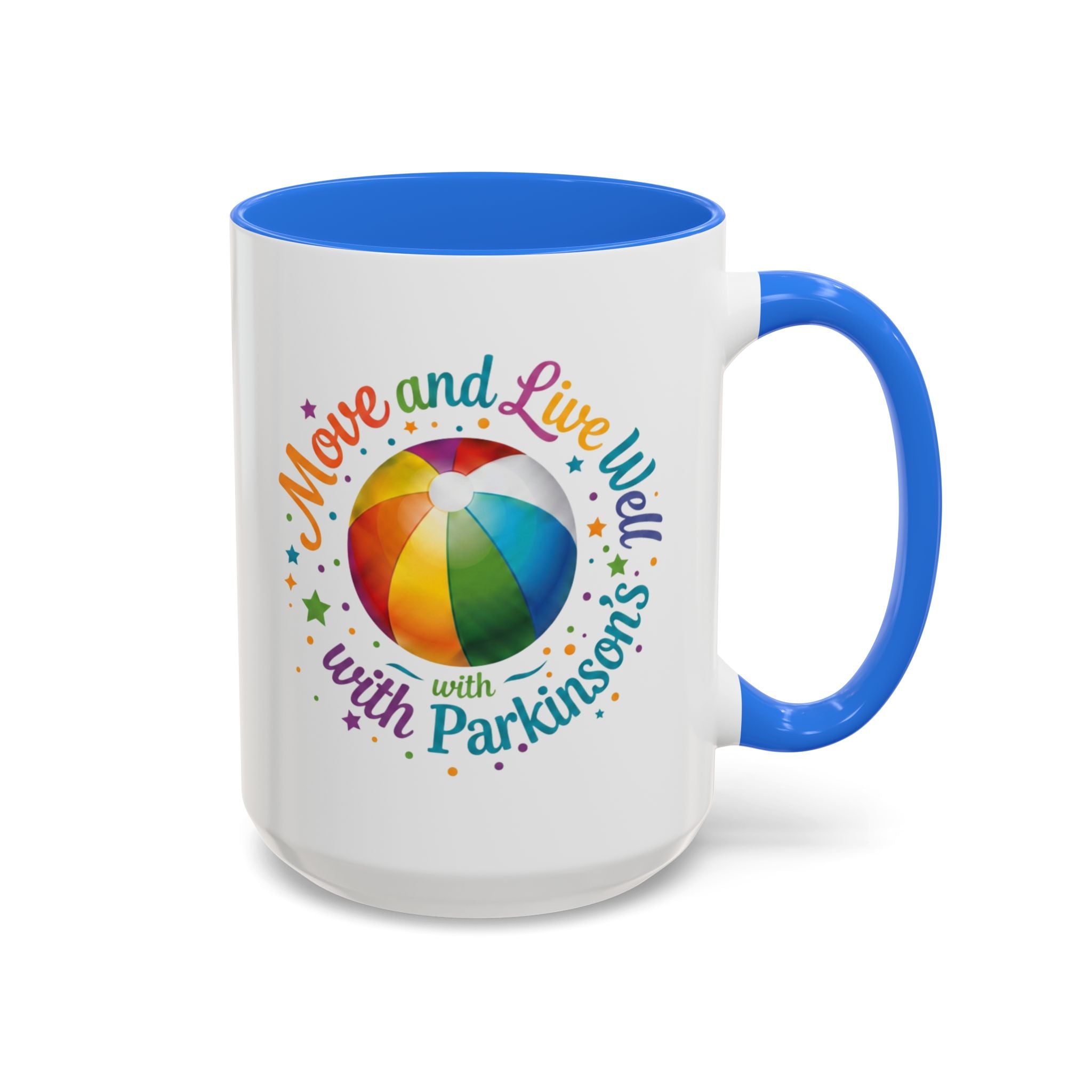 Move Live Well Parkinsons Debra Colorful Mugs (11oz, 15oz)