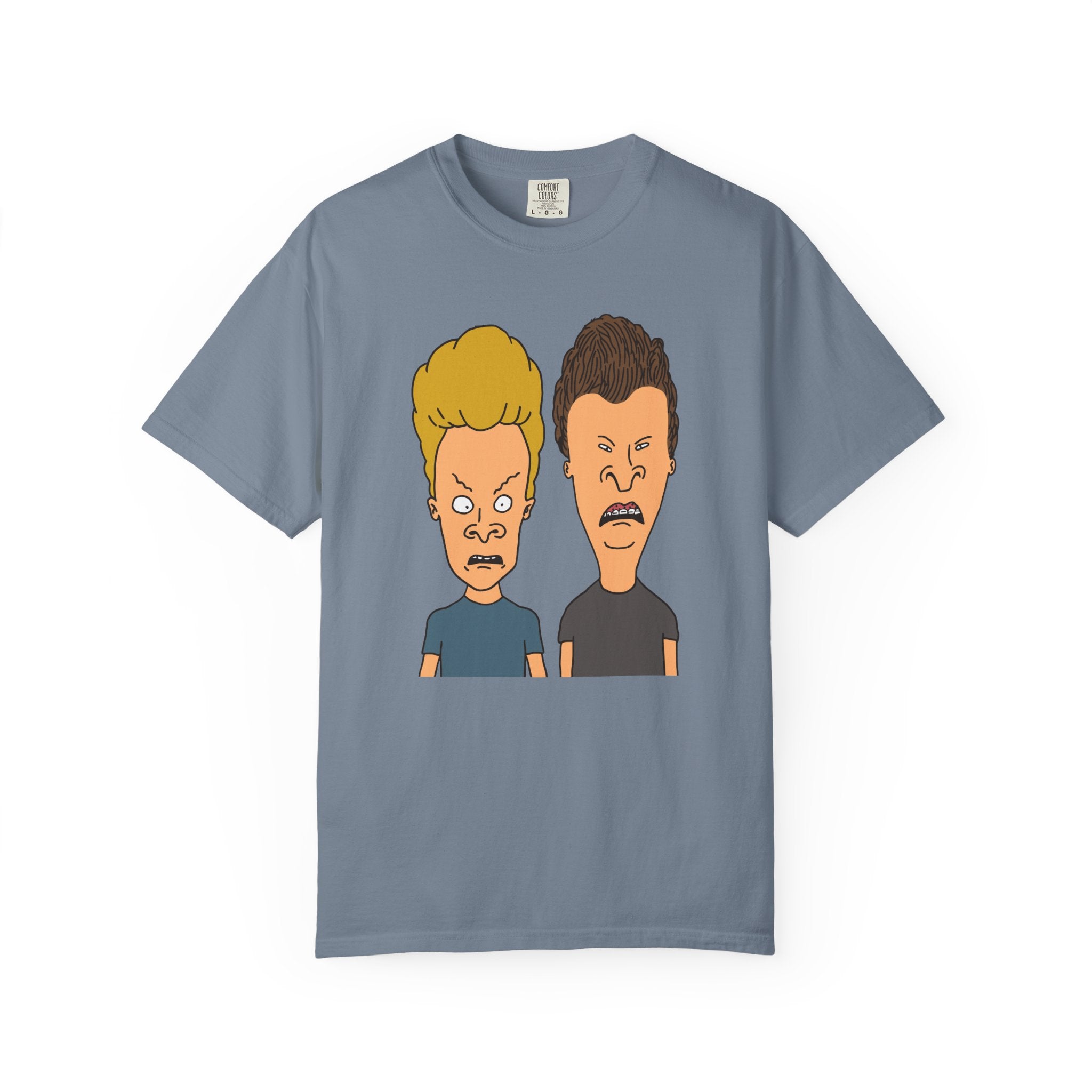 Beevis Butthead Graphic Iconic Cartoon Duo Face