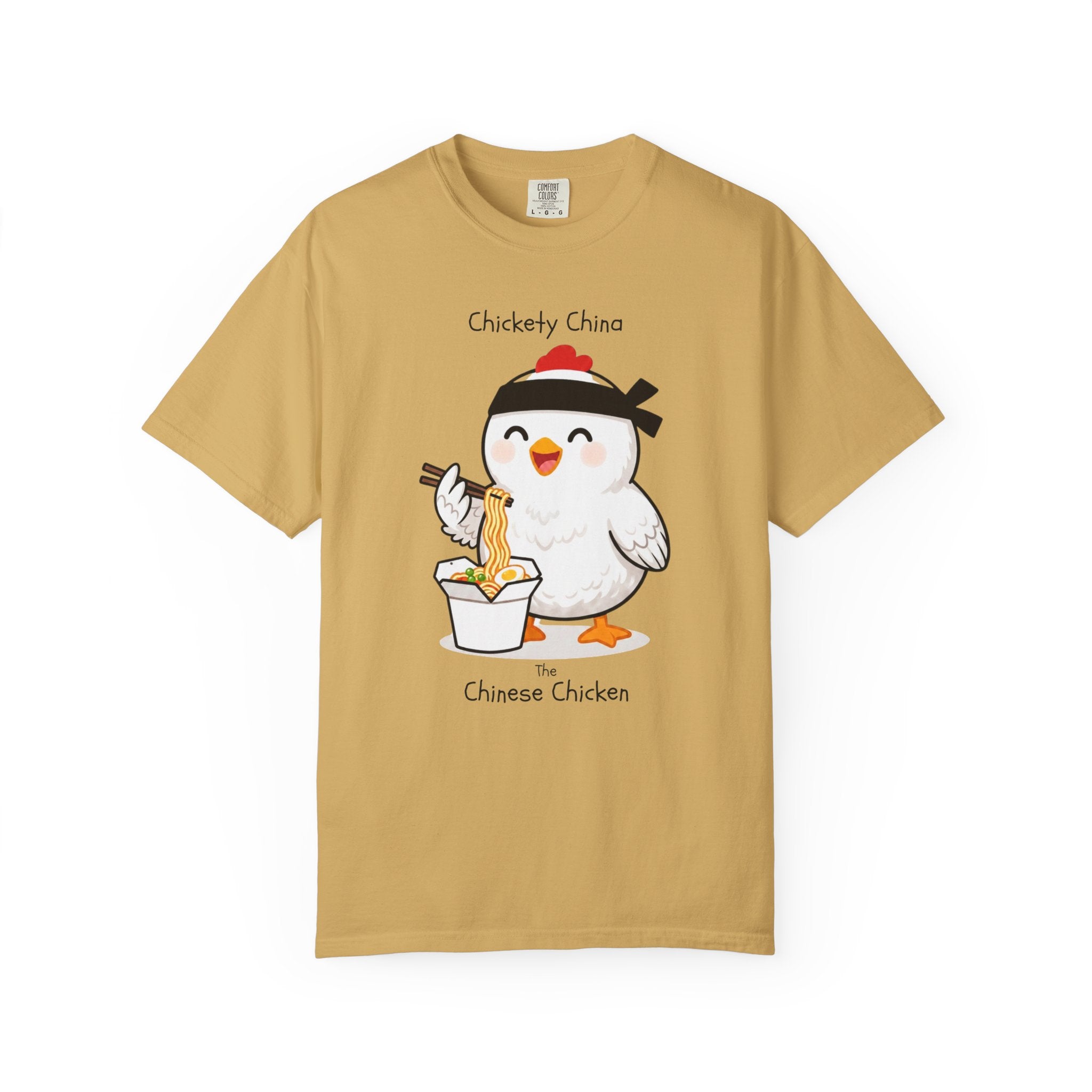 Chinese Chicken Ramen T-Shirt — Chickety China sumo Cute Noodle Chicken Graphic Tee