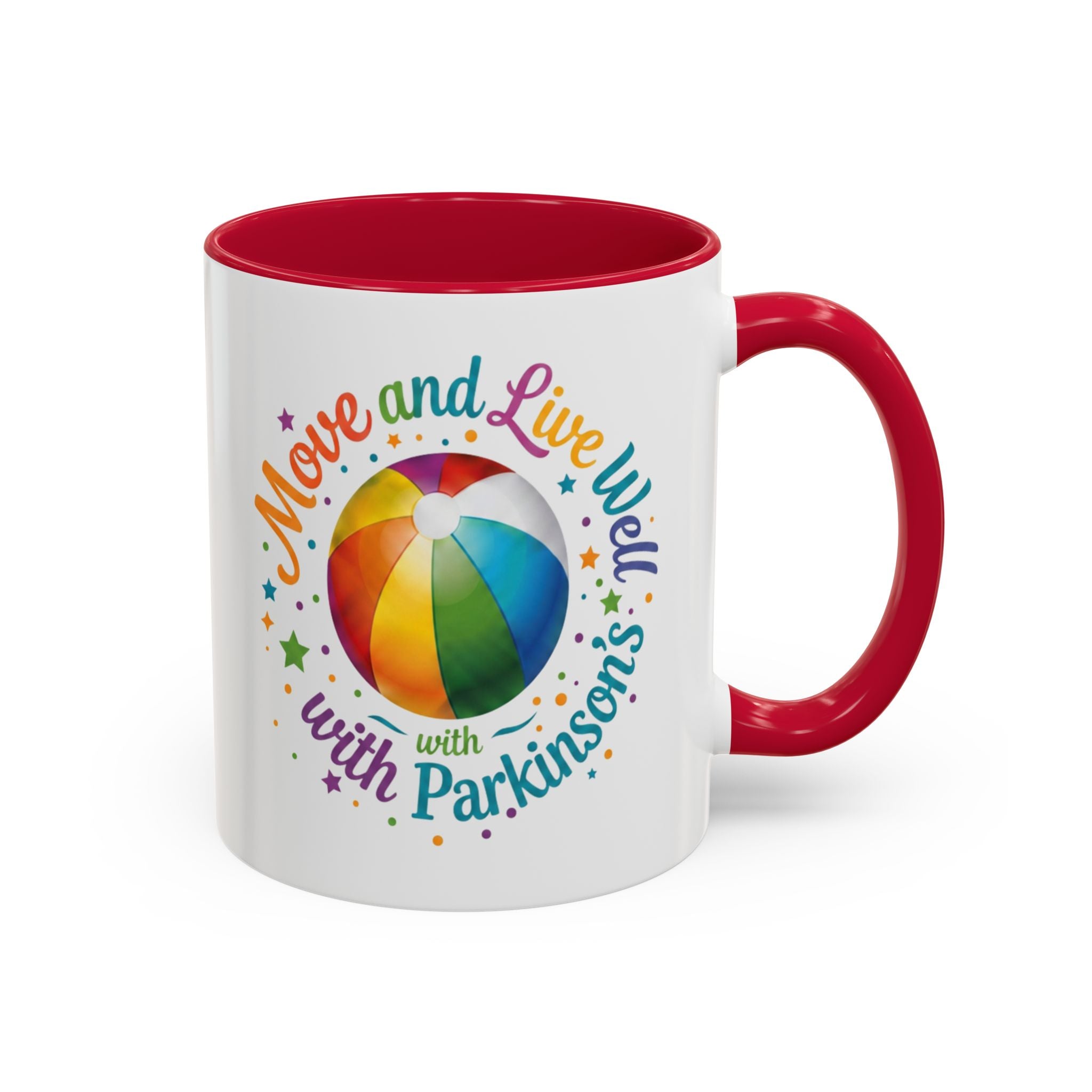 Move Live Well Parkinsons Debra Colorful Mugs (11oz, 15oz)