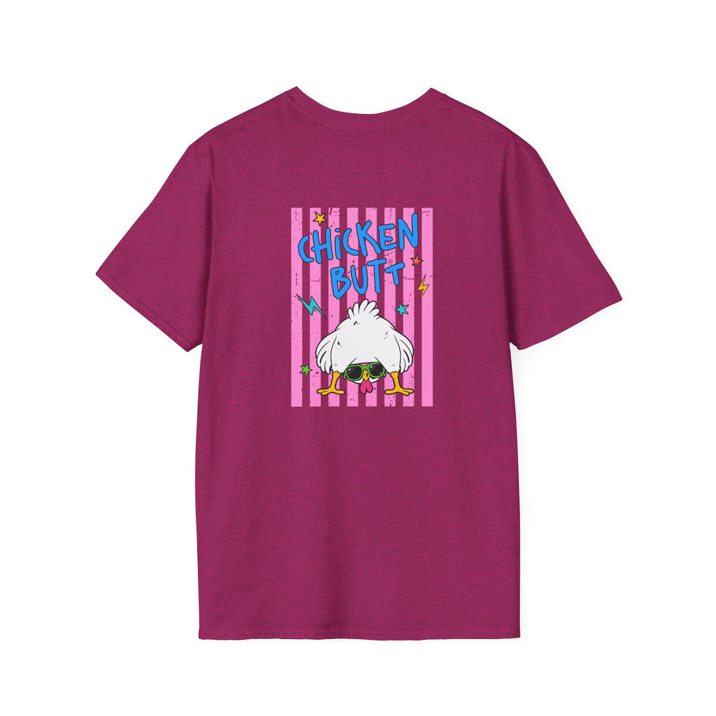 T-Shirt — "Guess What" Funny Sunglasses Chicken Graphic Tee
