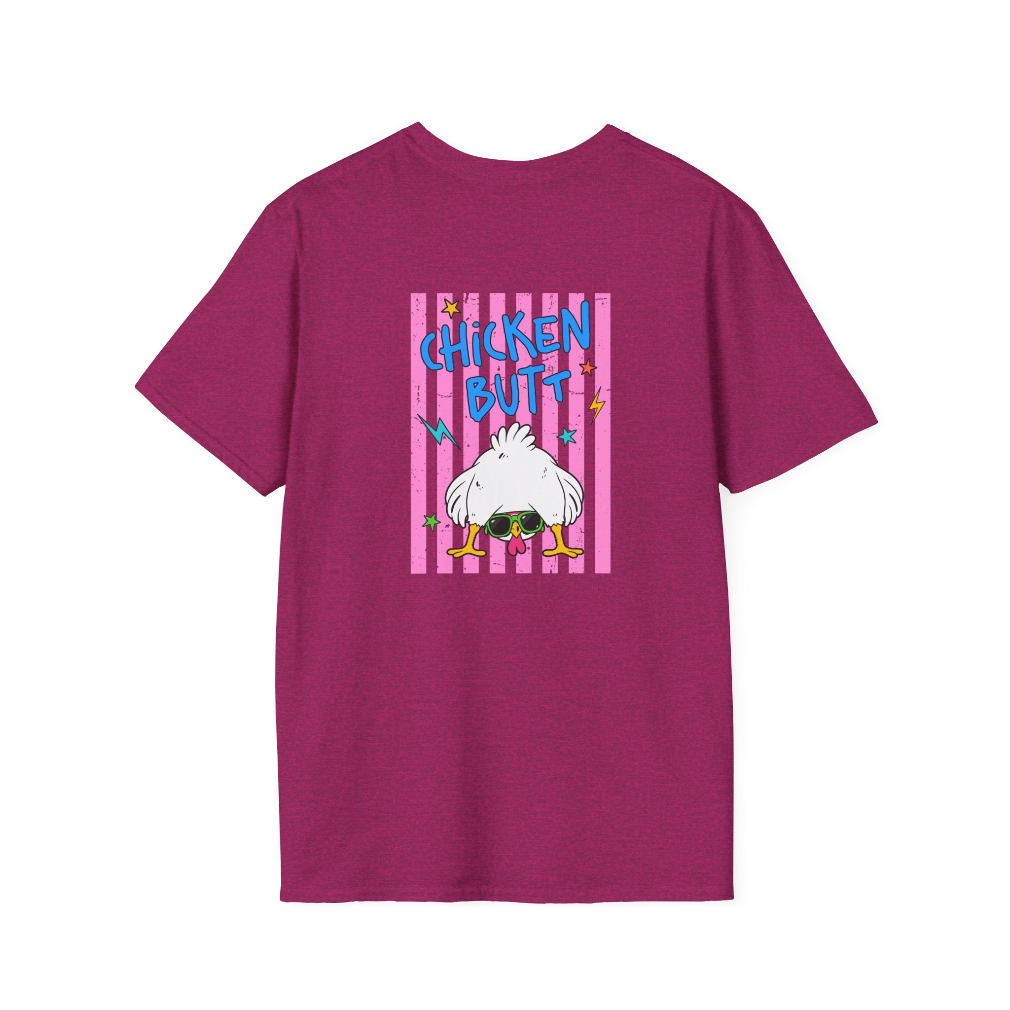 T-Shirt — "Guess What" Funny Sunglasses Chicken Graphic Tee