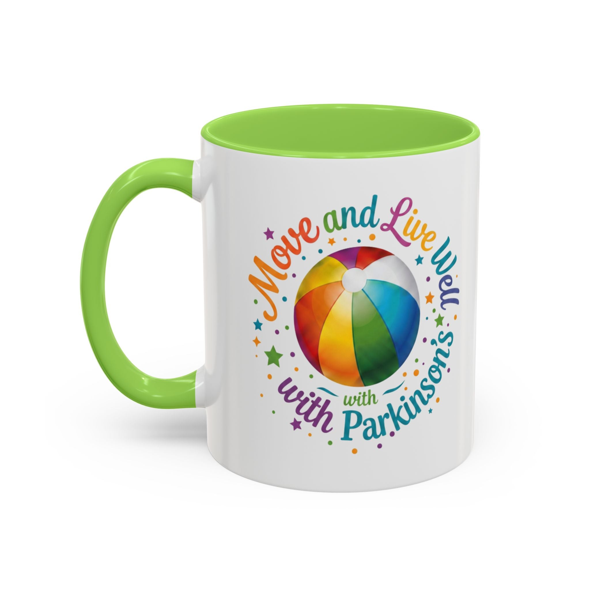 Move Live Well Parkinsons Debra Colorful Mugs (11oz, 15oz)