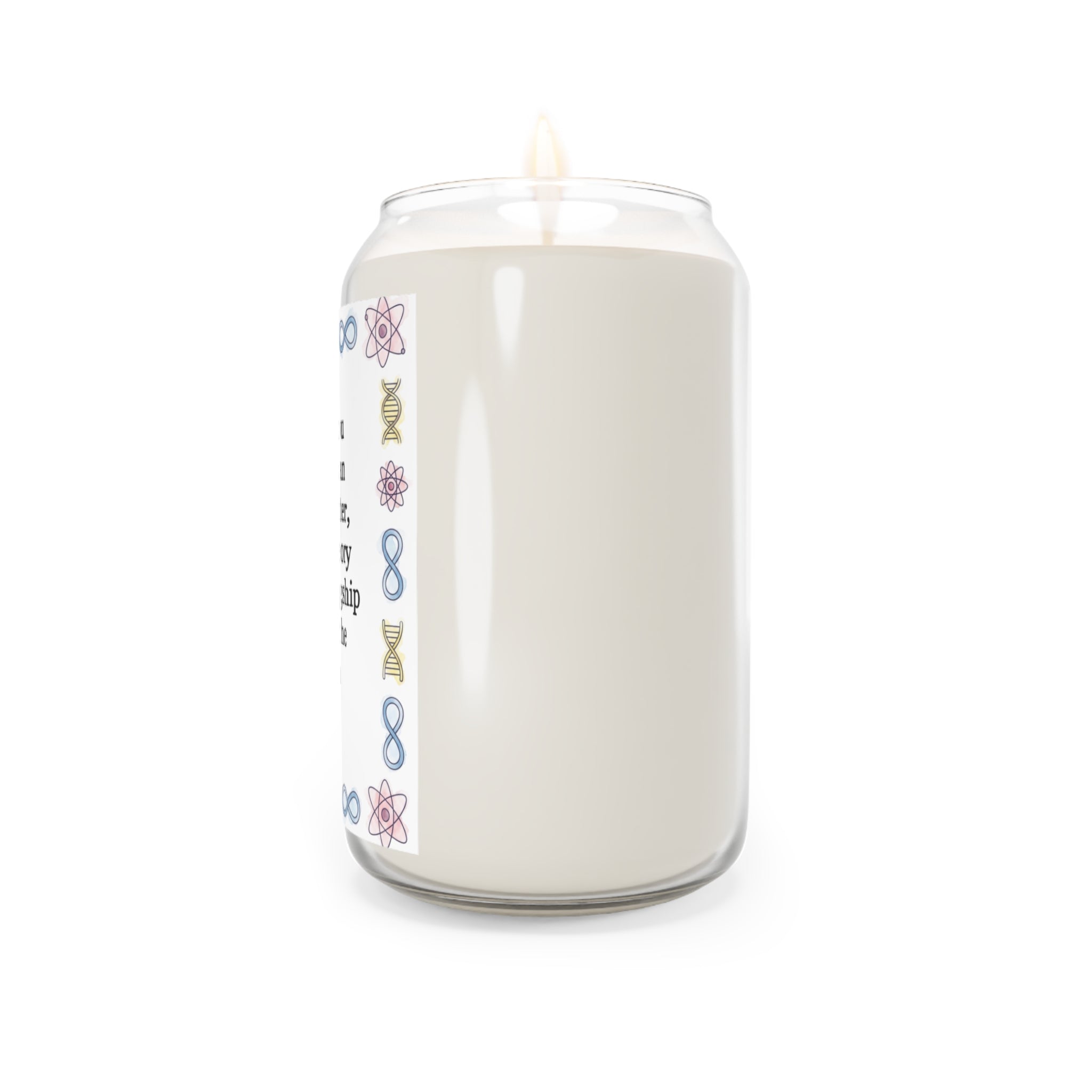 Soy Candle — "I Love You More Than Dark Matter" Science Romance Scented Candle
