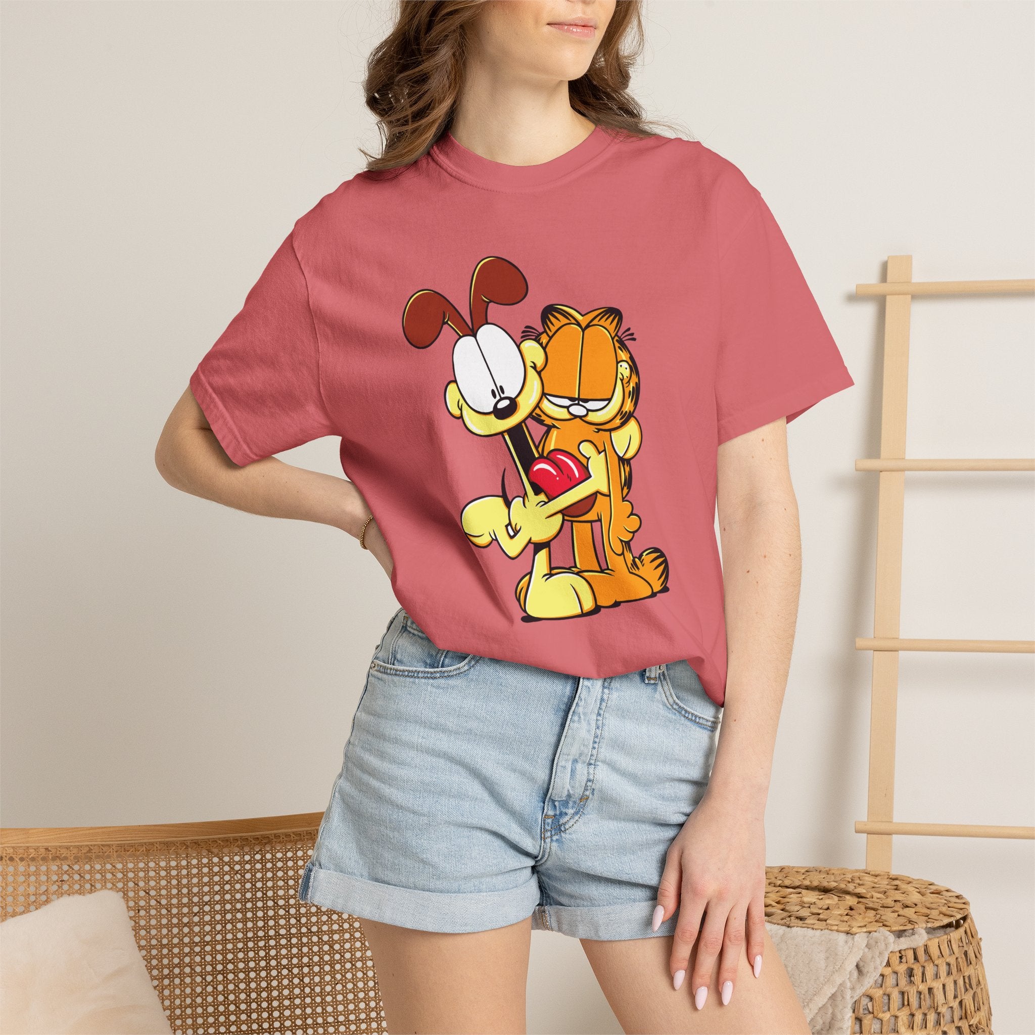 Garfield & Odie Hug Graphic T-Shirt