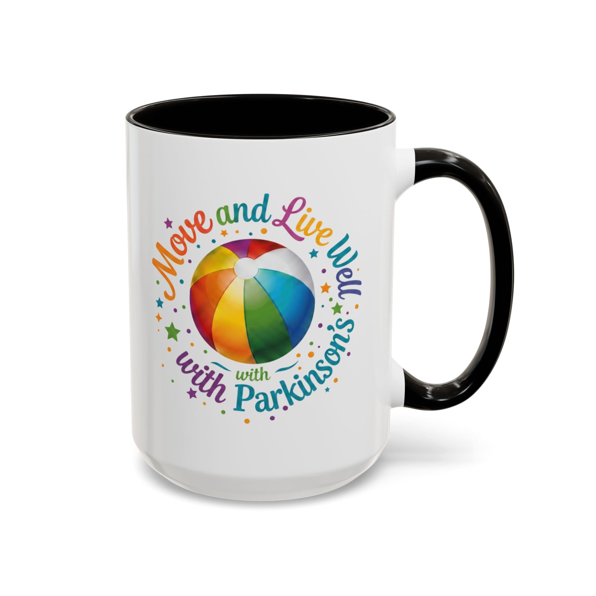 Move Live Well Parkinsons Debra Colorful Mugs (11oz, 15oz)